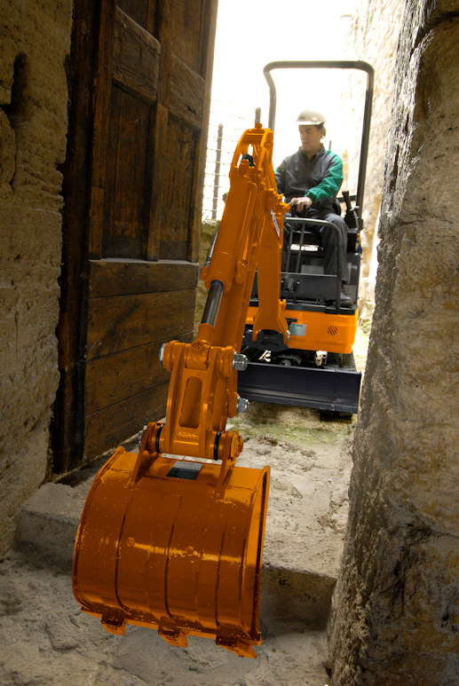 KATO 12 VXE Minibagger KATO 12 VXE Minibagger im Einsatz auf dem Bau