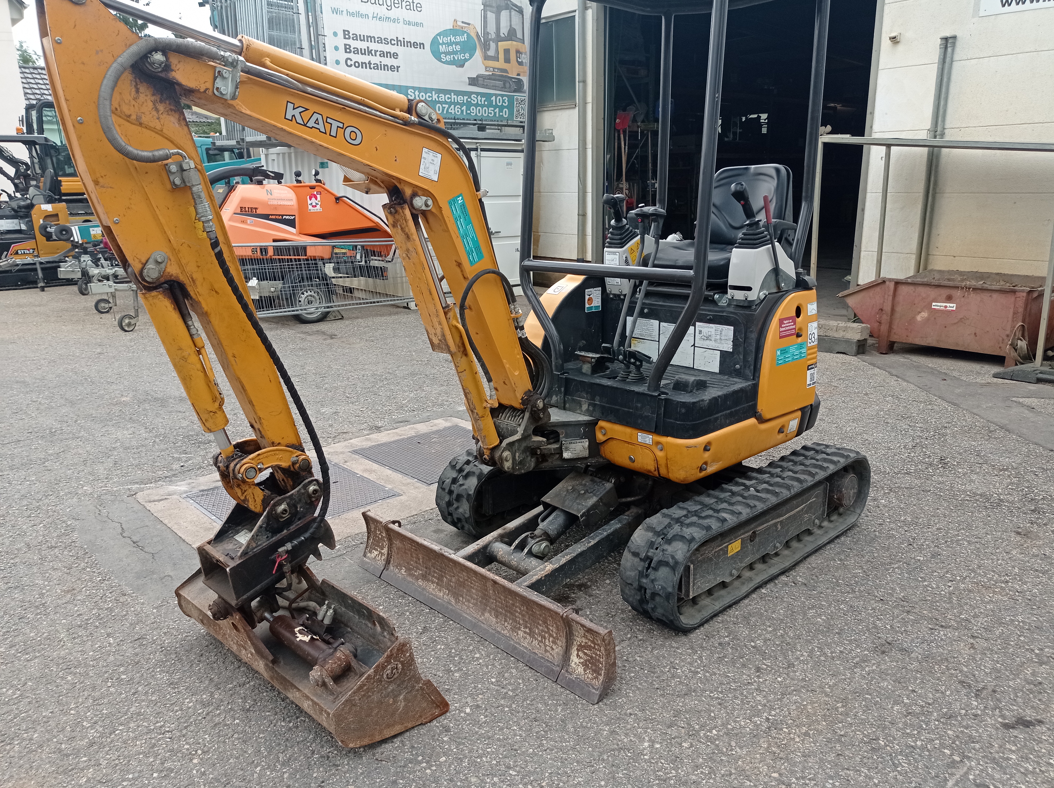 Minibagger Kato 17 VXE mit Schutzdach