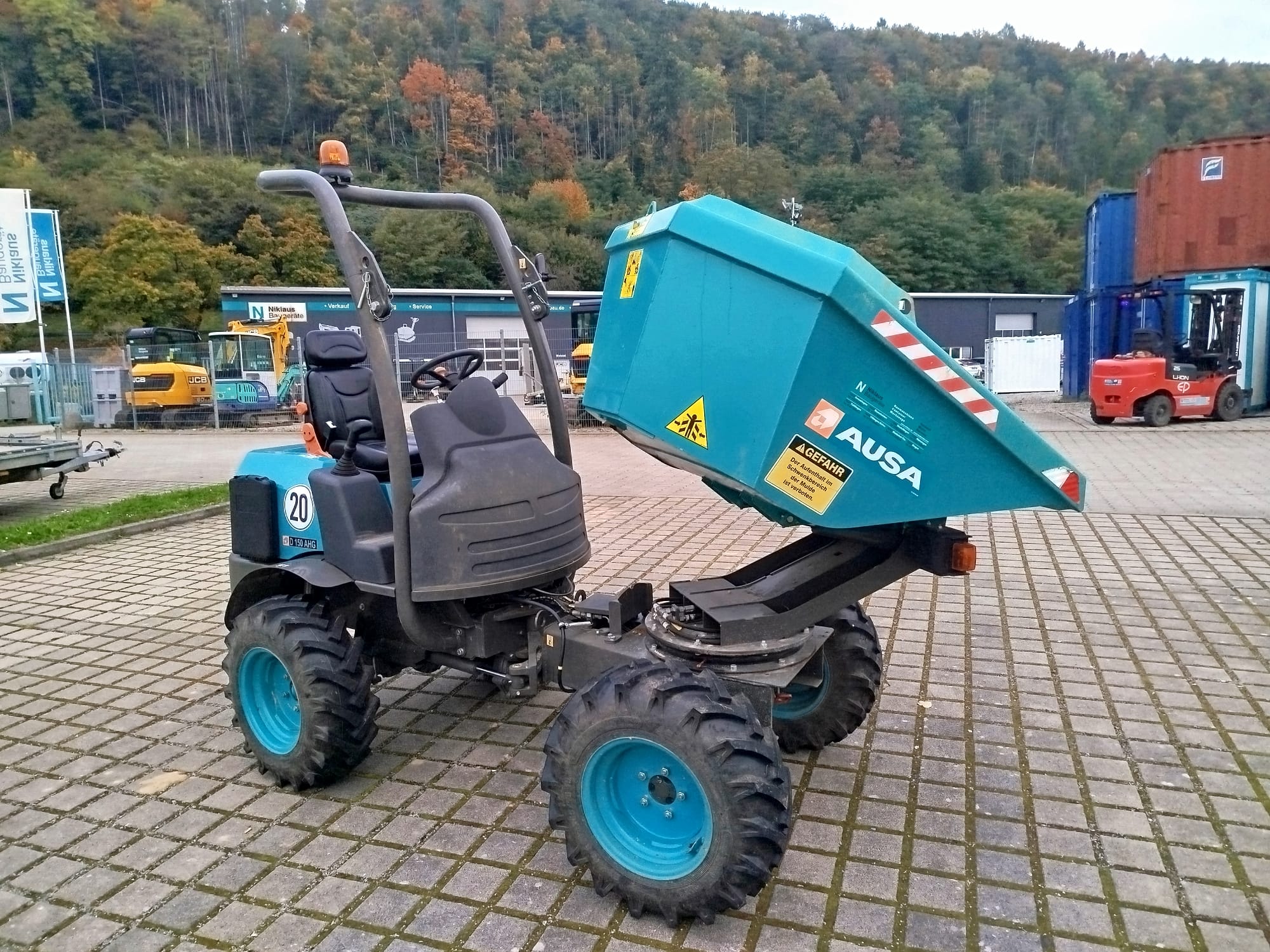 Raddumper Ausa D150 AHG Vohrführmaschine