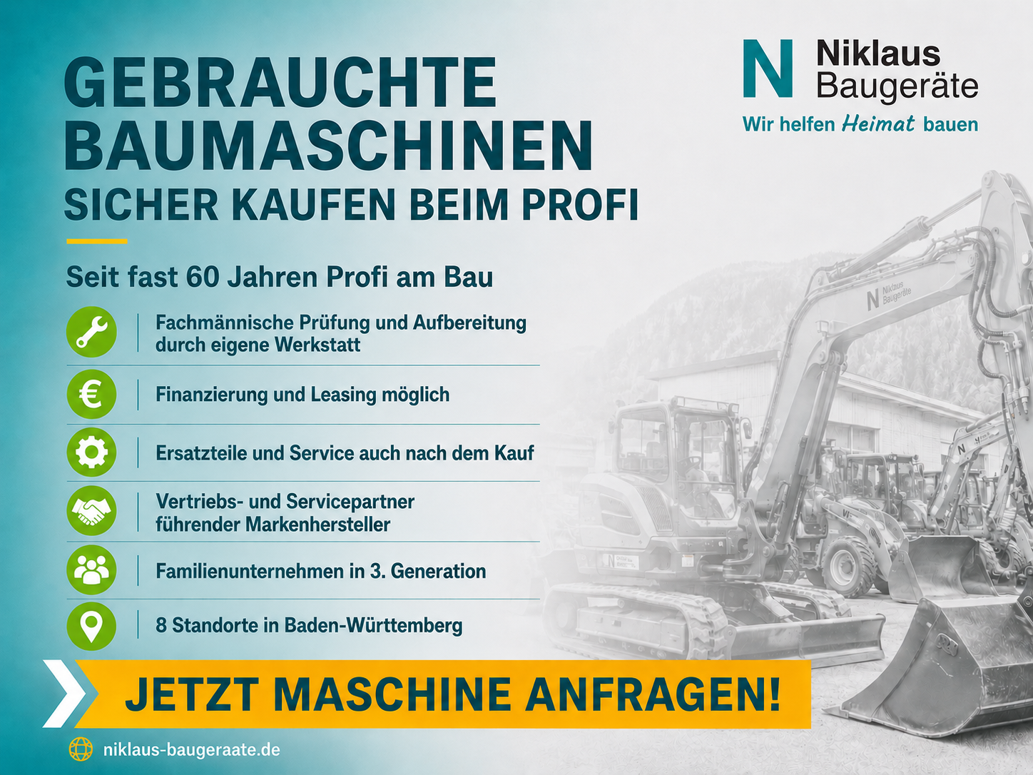 Niklaus Anhänger-Arbeitsbühne Dino 210XT