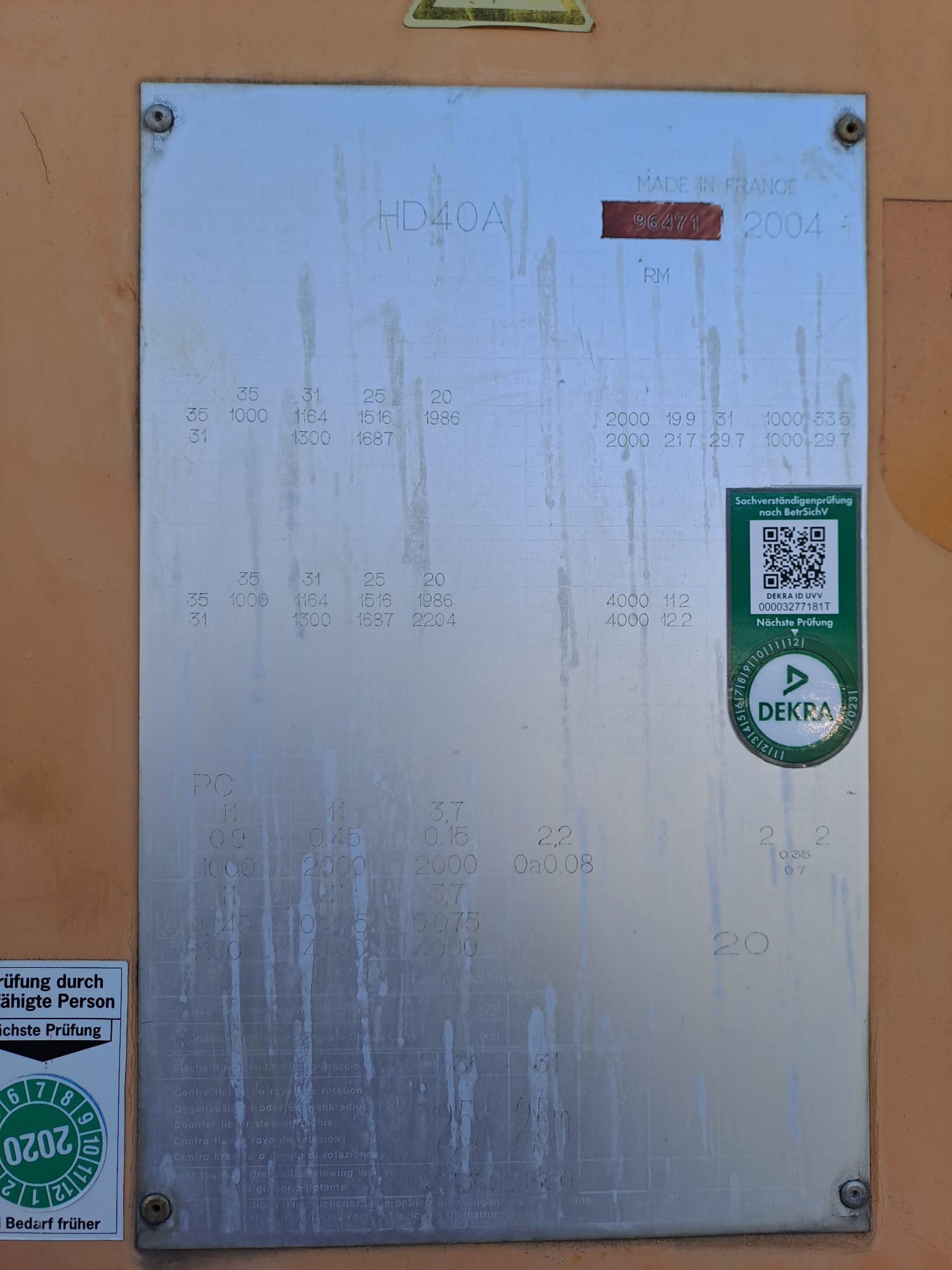 Baukran POTAIN HD 40A Baukran POTAIN HD 40A gebraucht kaufen