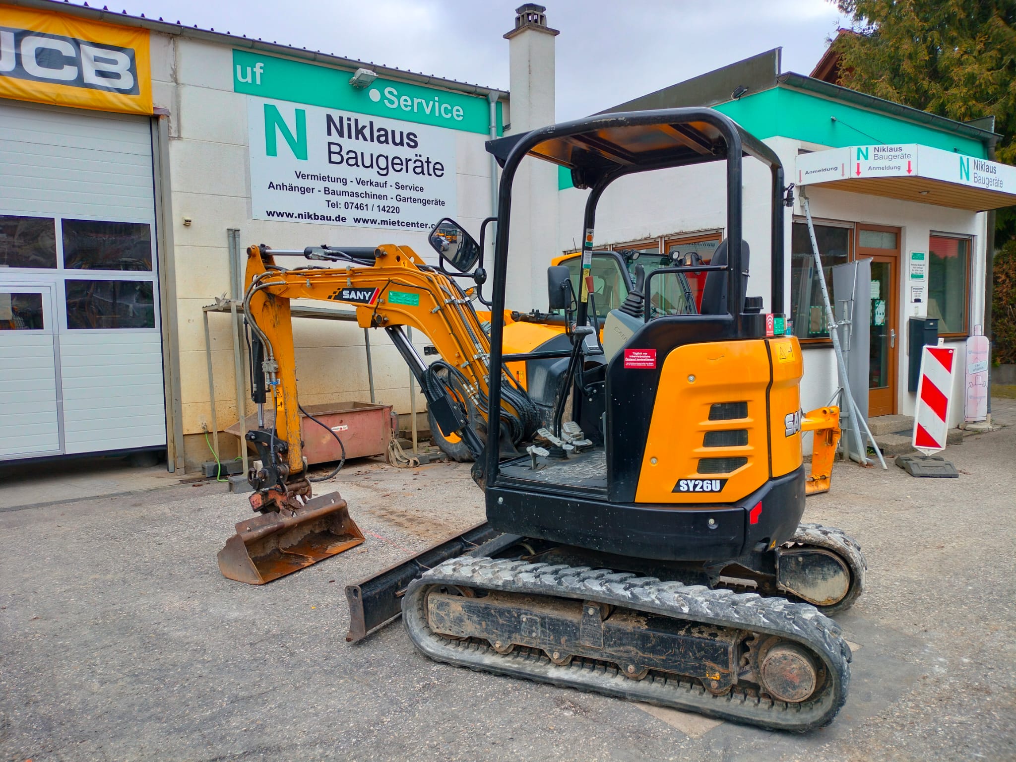 Minibagger SANY SY 26U Schutzdach Minibagger SANY SY 26U Schutzdach gebraucht kaufen