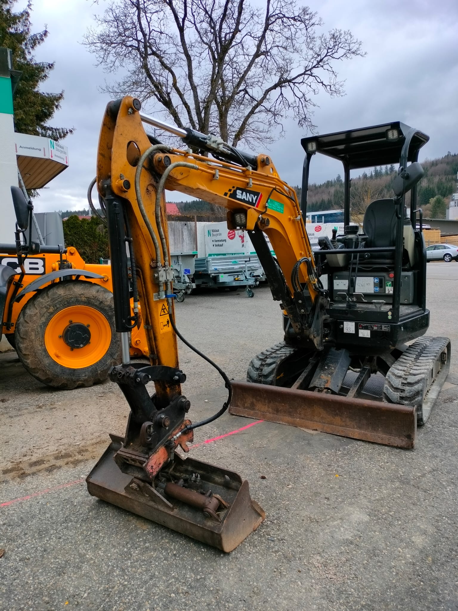 Minibagger SANY SY 26U Schutzdach Minibagger SANY SY 26U Schutzdach gebraucht kaufen