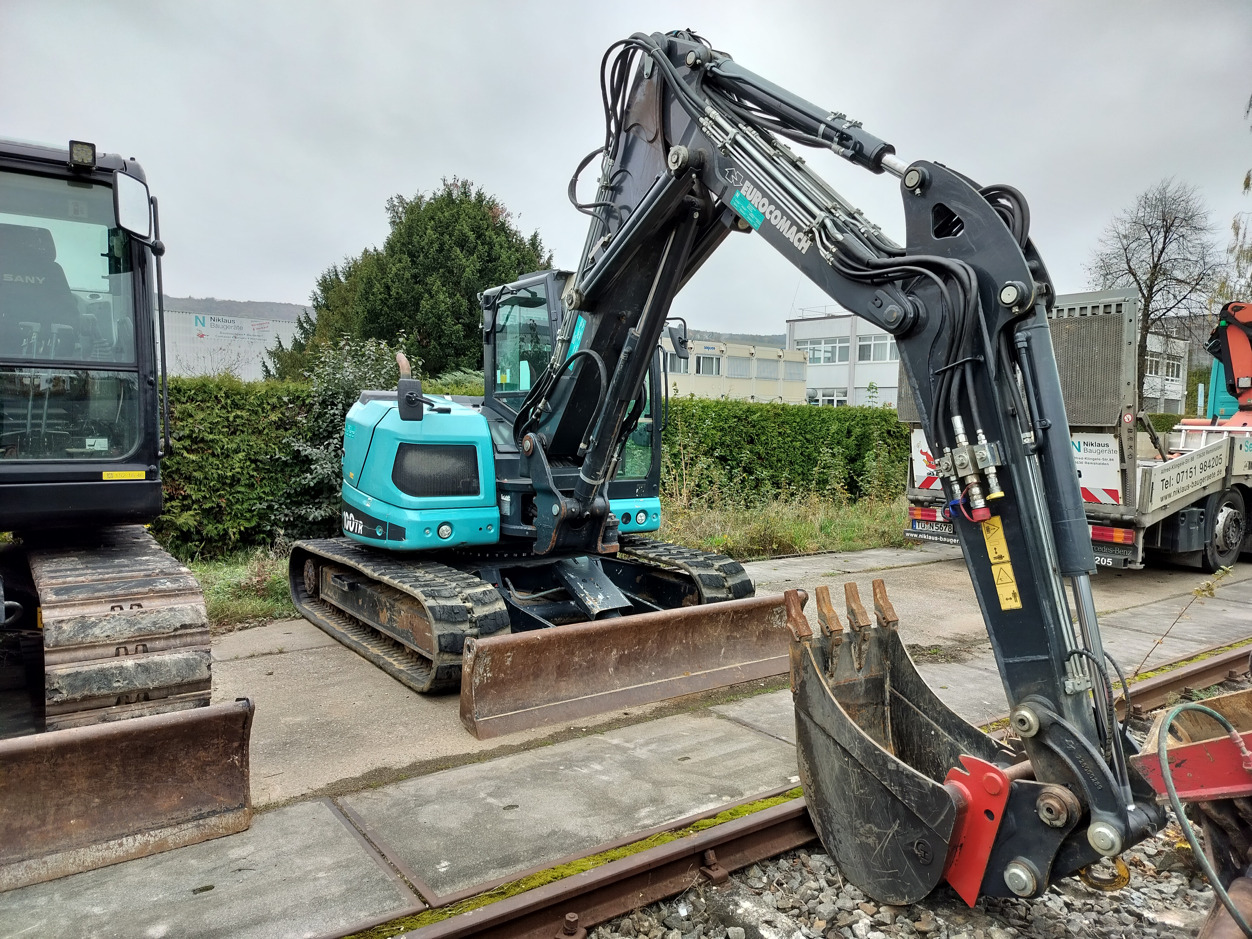 Minibagger EUROCOMACH ES 100TR Verstellausleger Minibagger EUROCOMACH ES 100TR Verstellausleger gebraucht kaufen