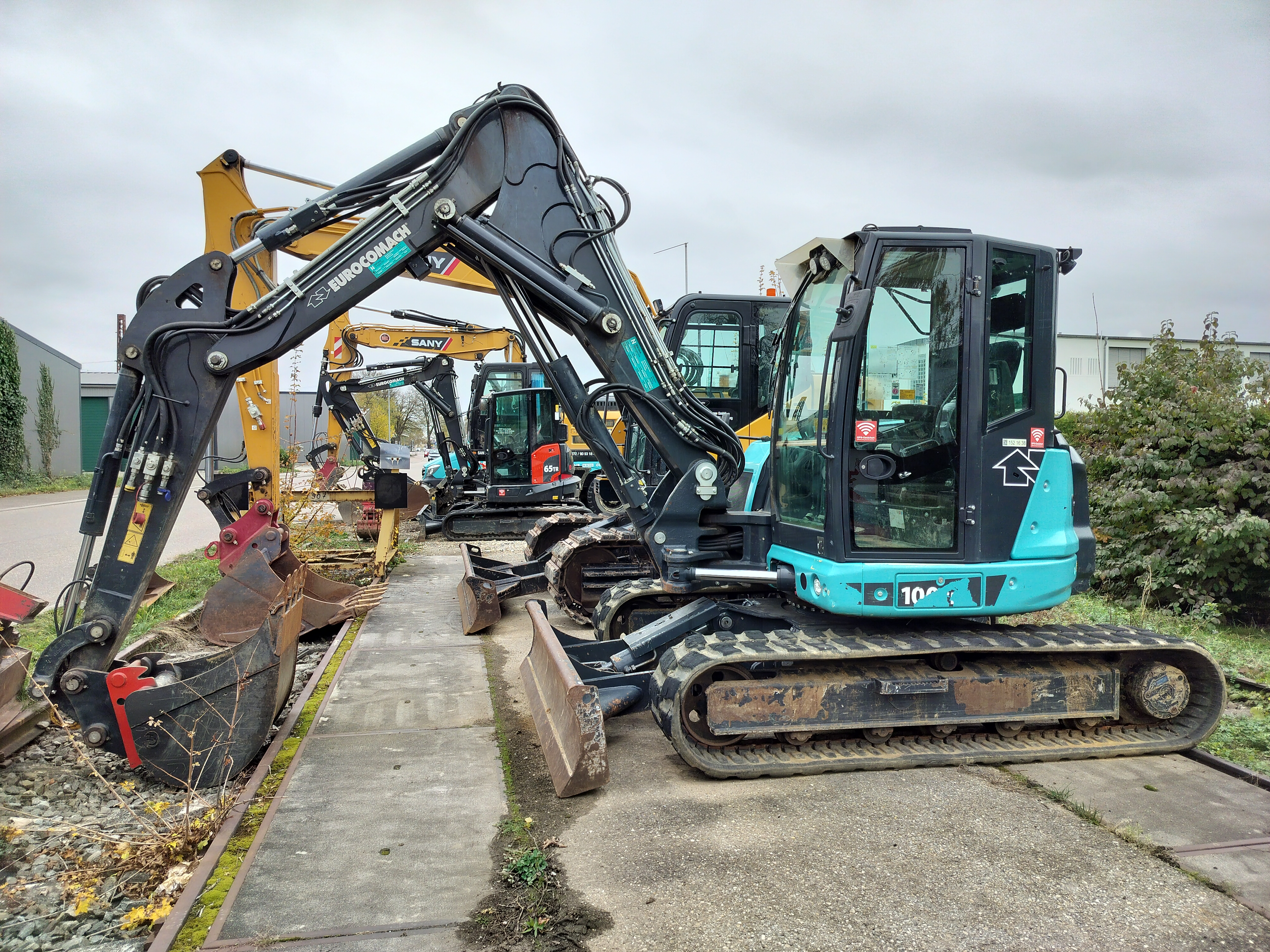 Minibagger EUROCOMACH ES 100TR Verstellausleger Minibagger EUROCOMACH ES 100TR Verstellausleger gebraucht kaufen