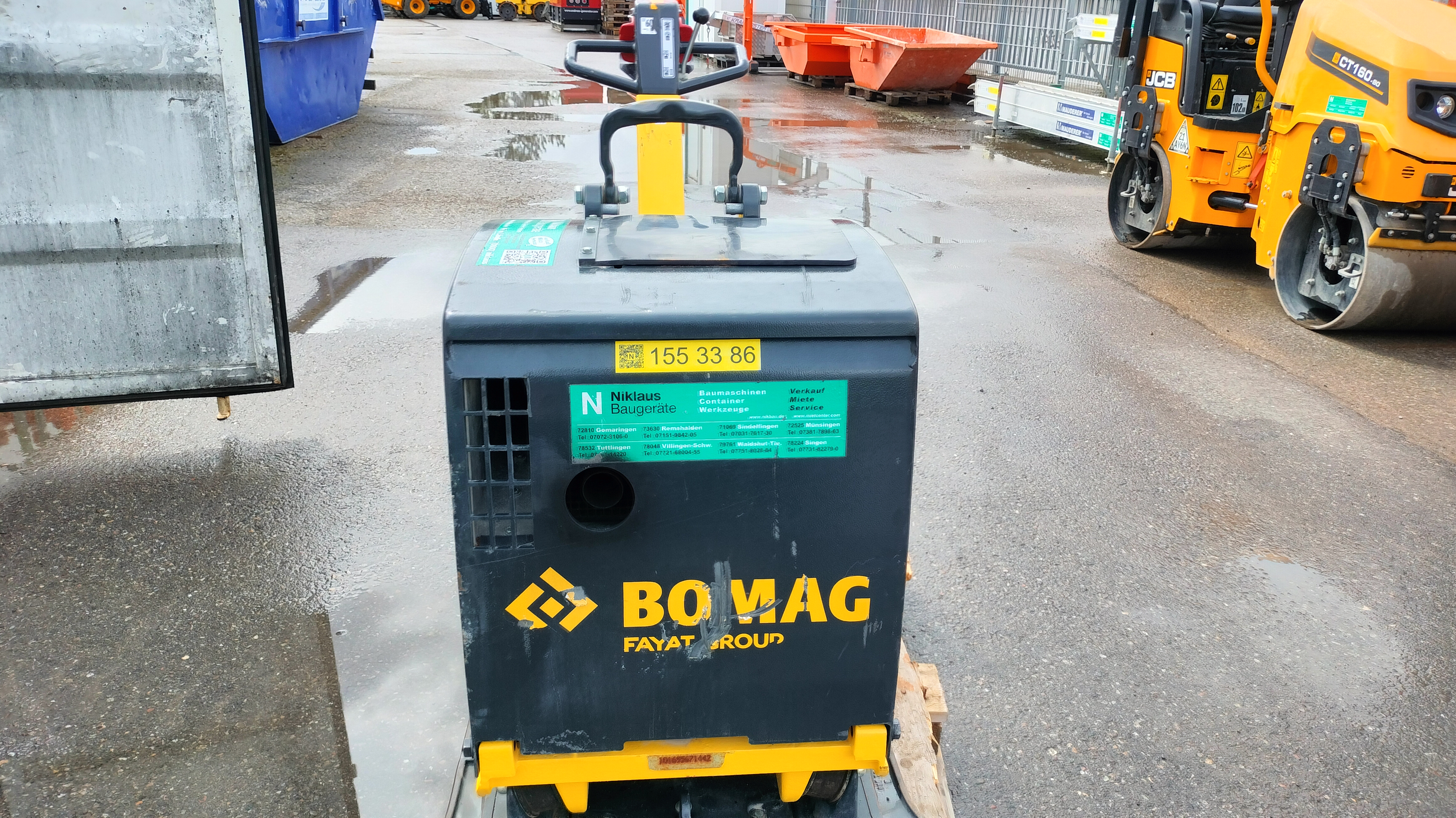 Rüttelplatte Bomag 70/70 D mit Economizer (Verdichtungsanzeige) und Tipcontrol