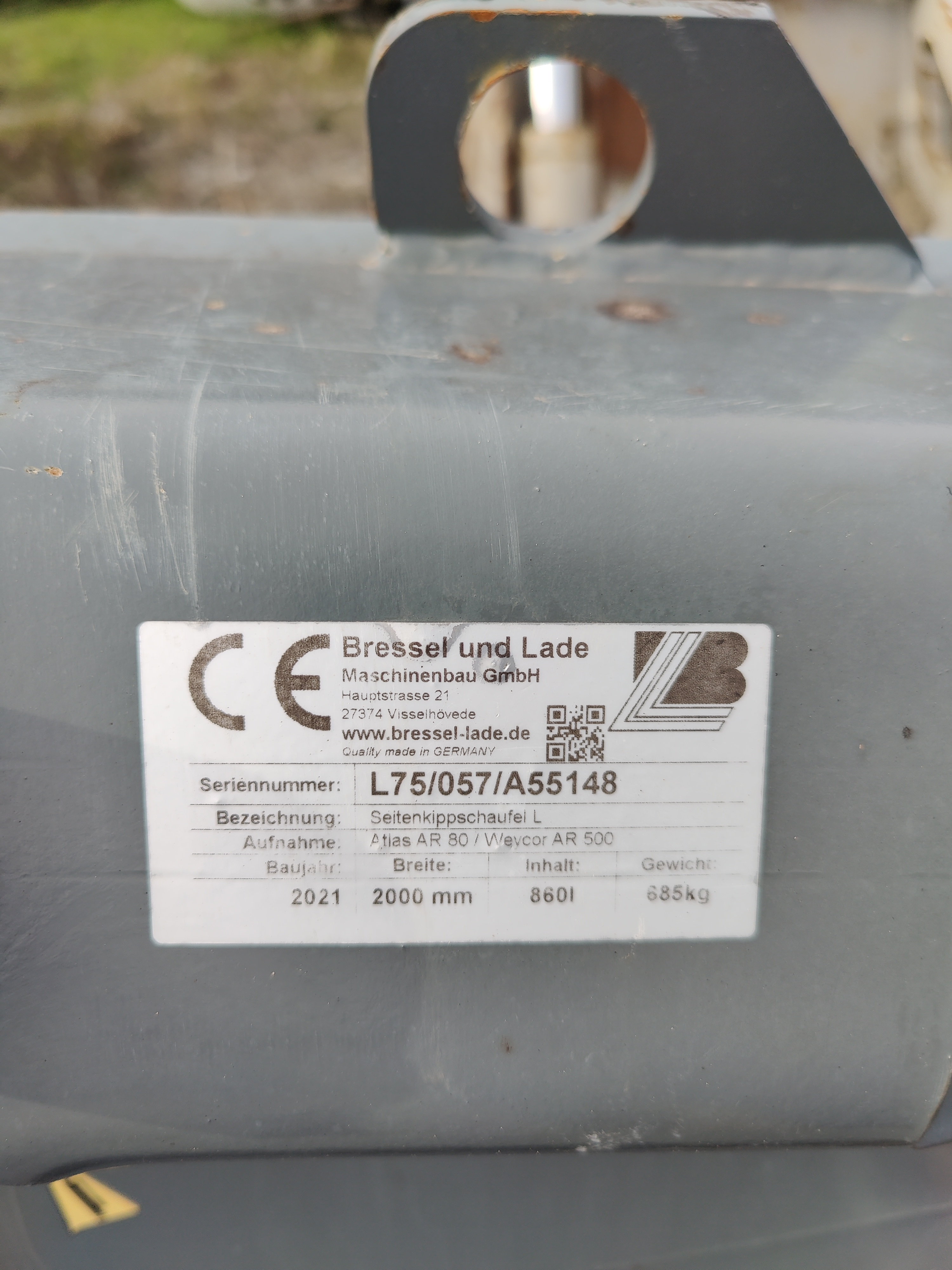 Seitenkippschaufel mit Atlas/Weycor Aufnahme Seitenkippschaufel mit Atlas/Weycor Aufnahme gerbaucht kaufen