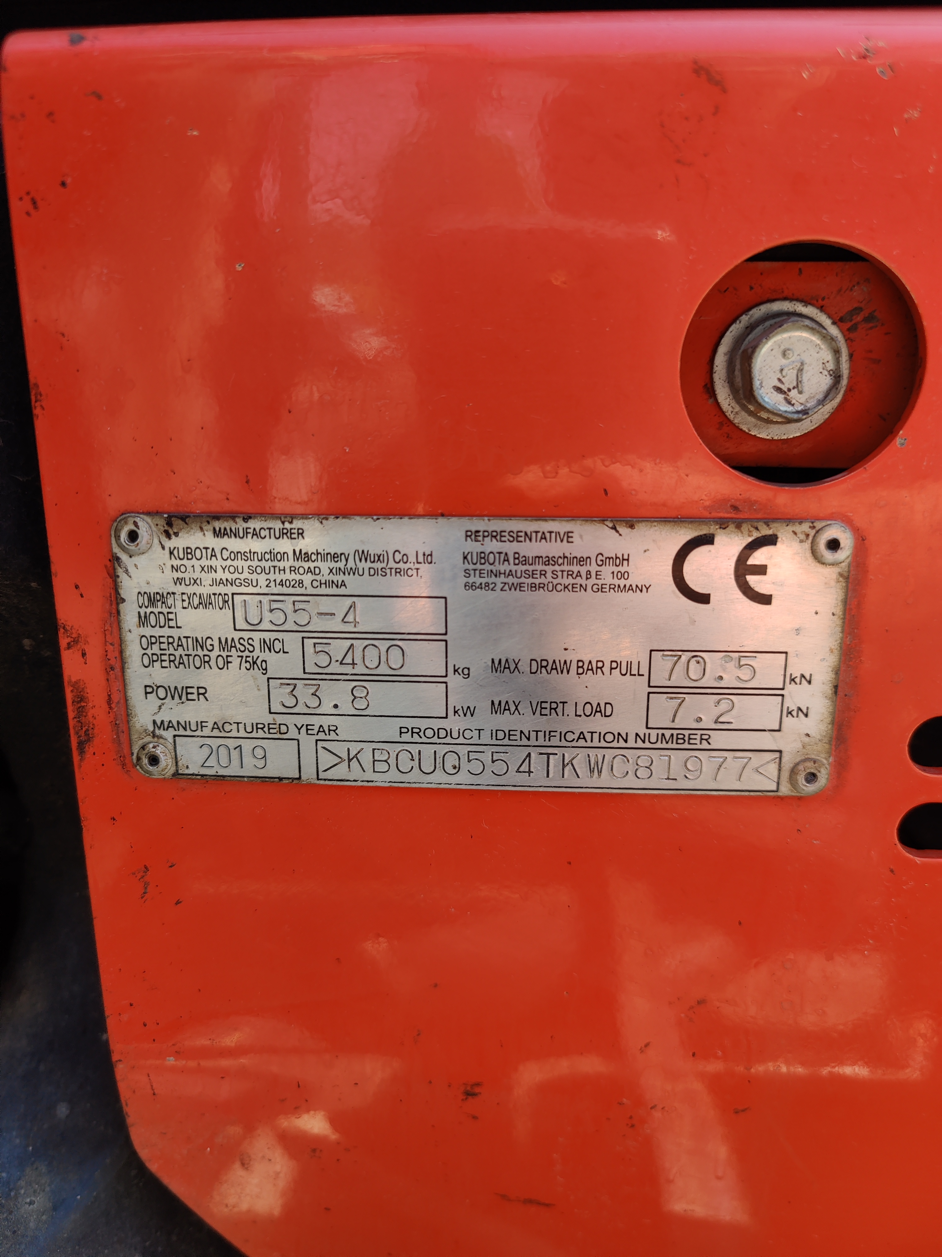 Minibagger Kubota U55-4 Tilt Minibagger Kubota U55-4 mit Powertilt gebraucht kaufen