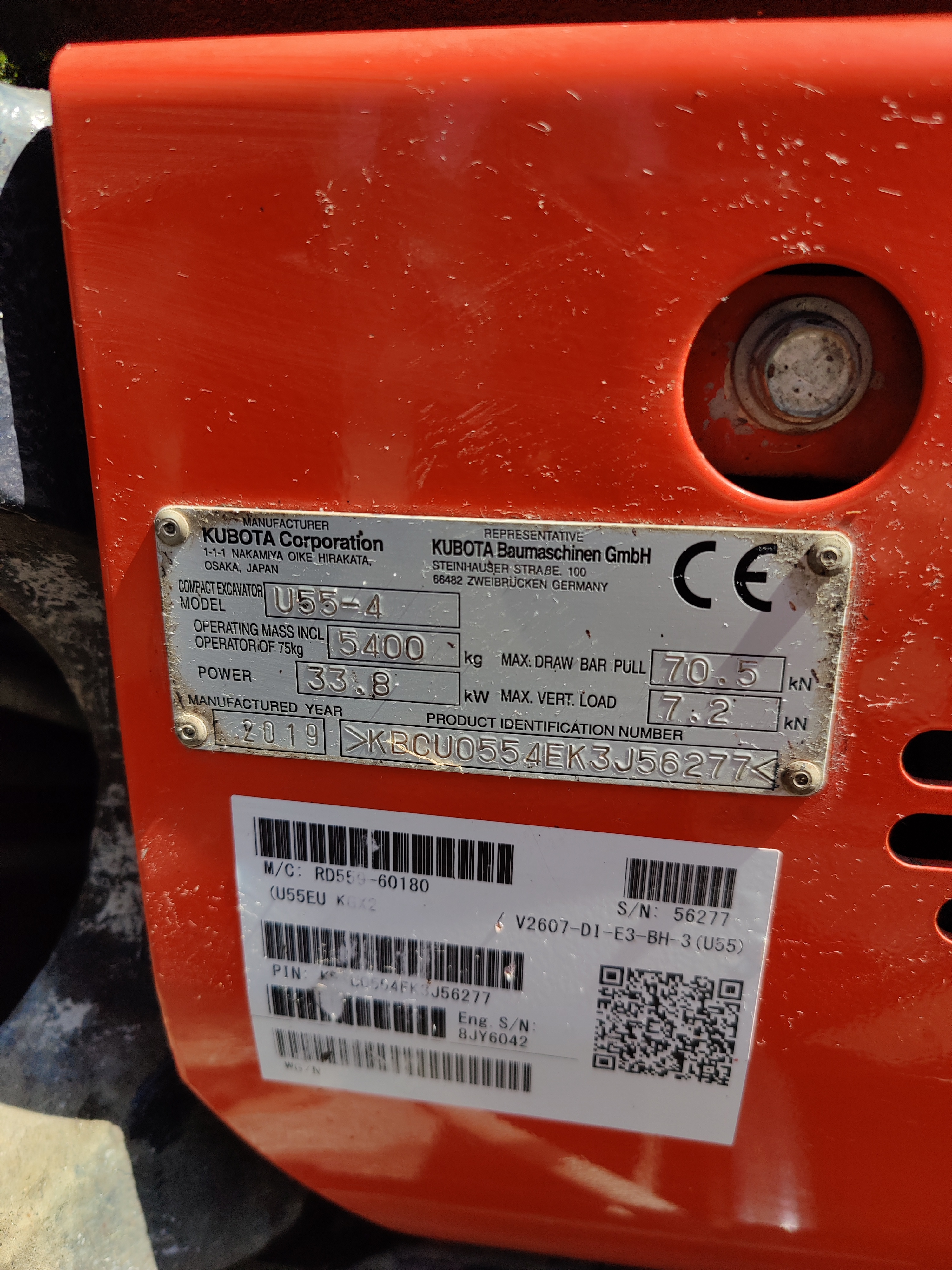 Minibagger Kubota U55-4 Tilt Minibagger Kubota U55-4 mit Powertilt gebraucht kaufen