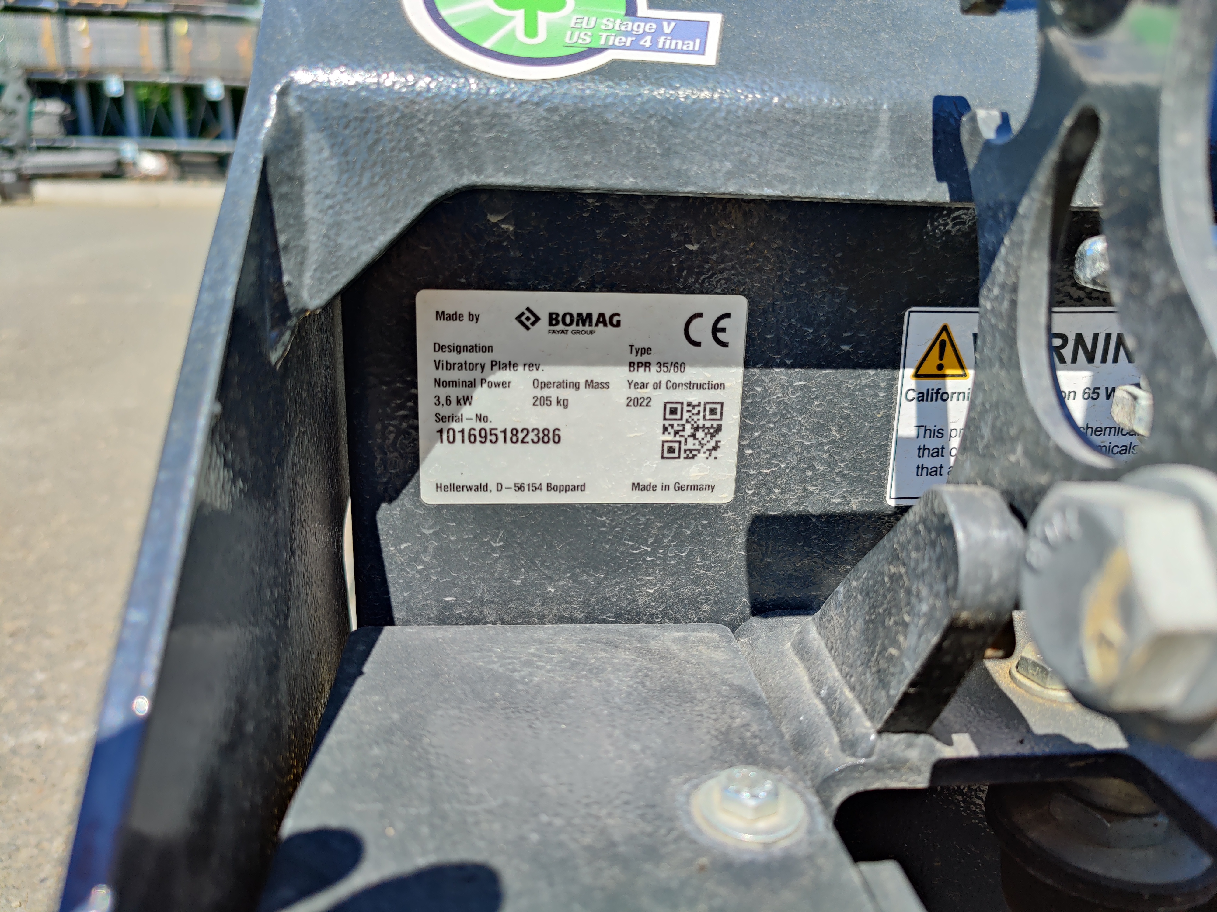 Rüttelplatte Bomag BPR 35/60 H gebraucht kaufen