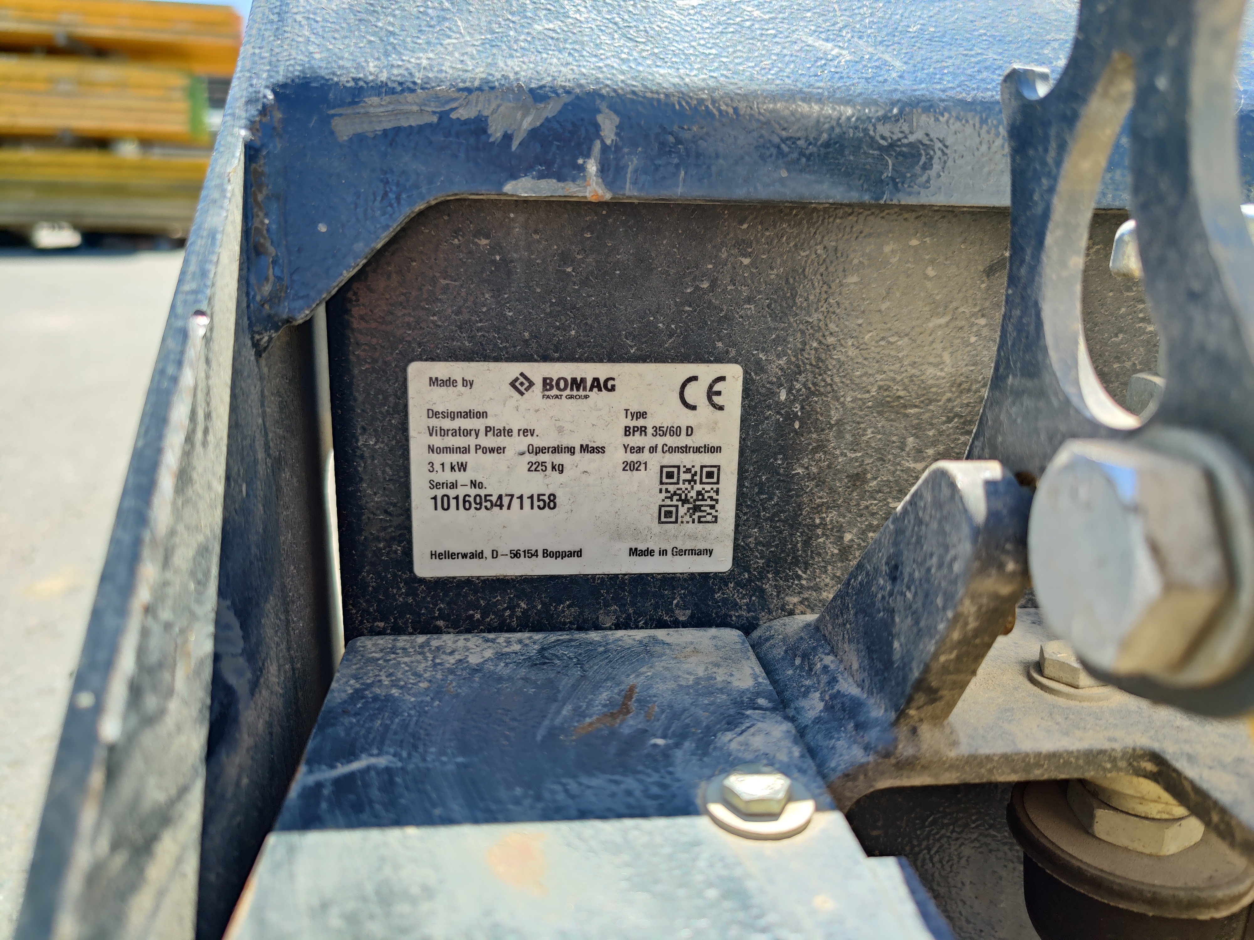 Rüttelplatte Bomag BPR 35/60 D/H kaufen Rüttelplatte Bomag BPR 35/60 D/H gebraucht kaufen