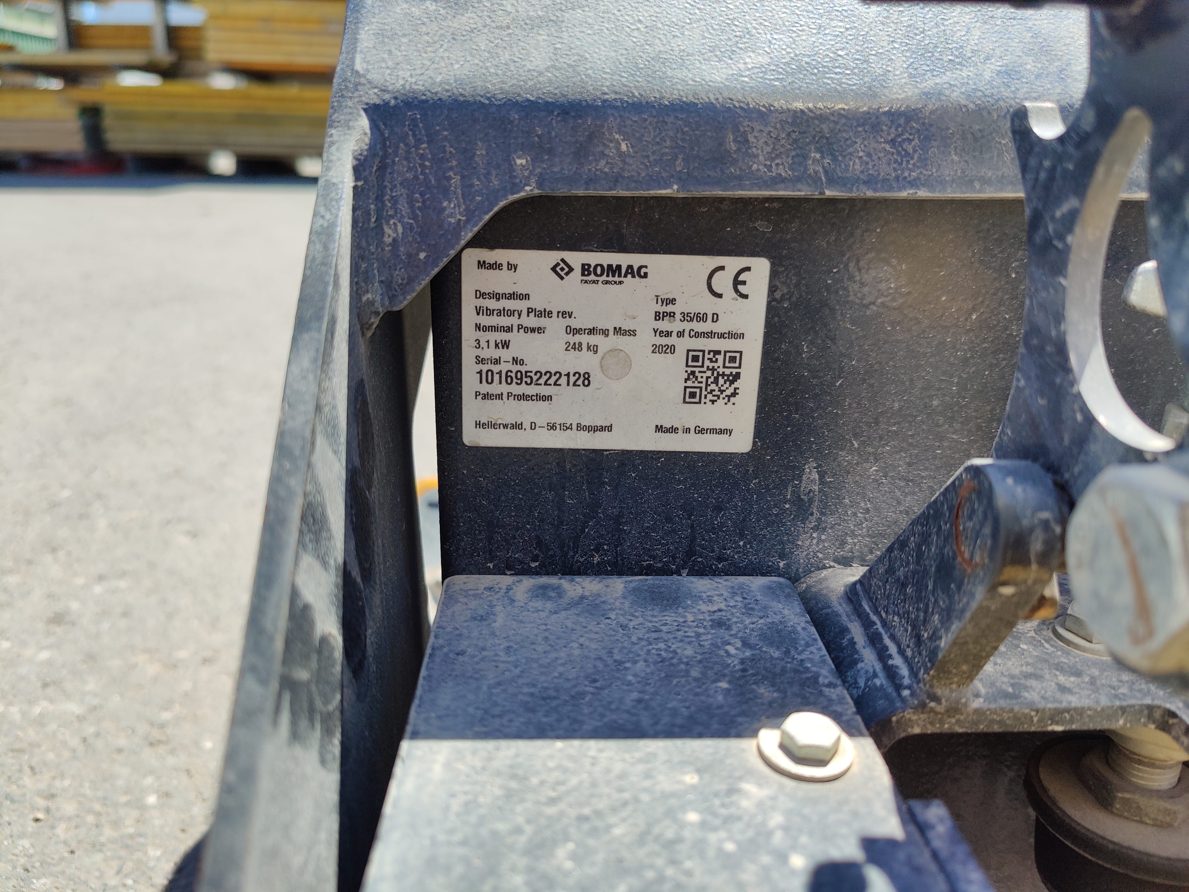 Rüttelplatte BOMAG BPR 35/60 D/H Stoneguard Rüttelplatte BOMAG BPR 35/60 D/H Stoneguard gebraucht kaufen