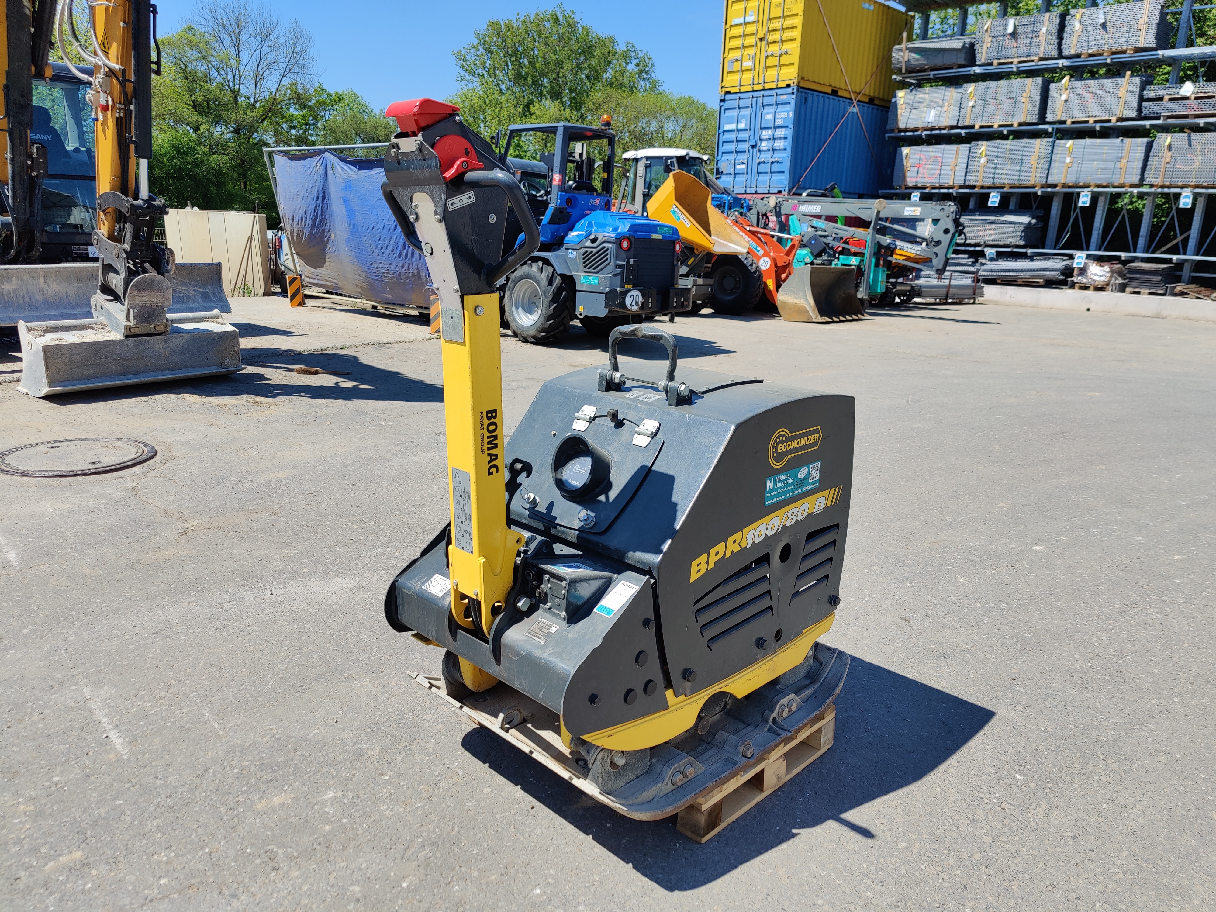 Rüttelplatte BOMAG BPR 100/80 D mit Economizer (Verdichtungsanzeige) Rüttelplatte BOMAG BPR 100/80 D mit Economizer (Verdichtungsanzeige) gebraucht kaufen