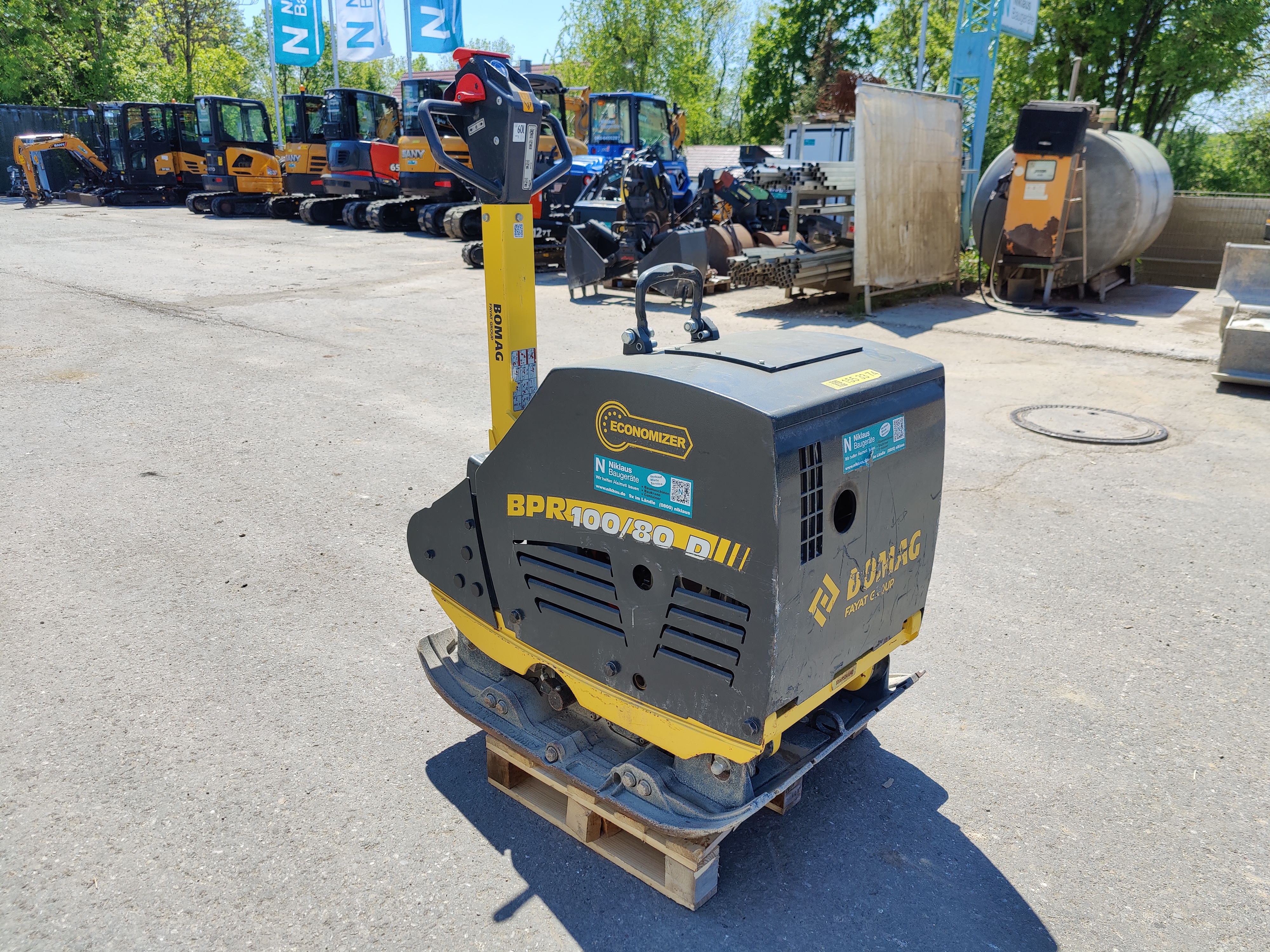 Rüttelplatte BOMAG BPR 100/80 D mit Economizer (Verdichtungsanzeige) Rüttelplatte BOMAG BPR 100/80 D mit Economizer (Verdichtungsanzeige) gebraucht kaufen