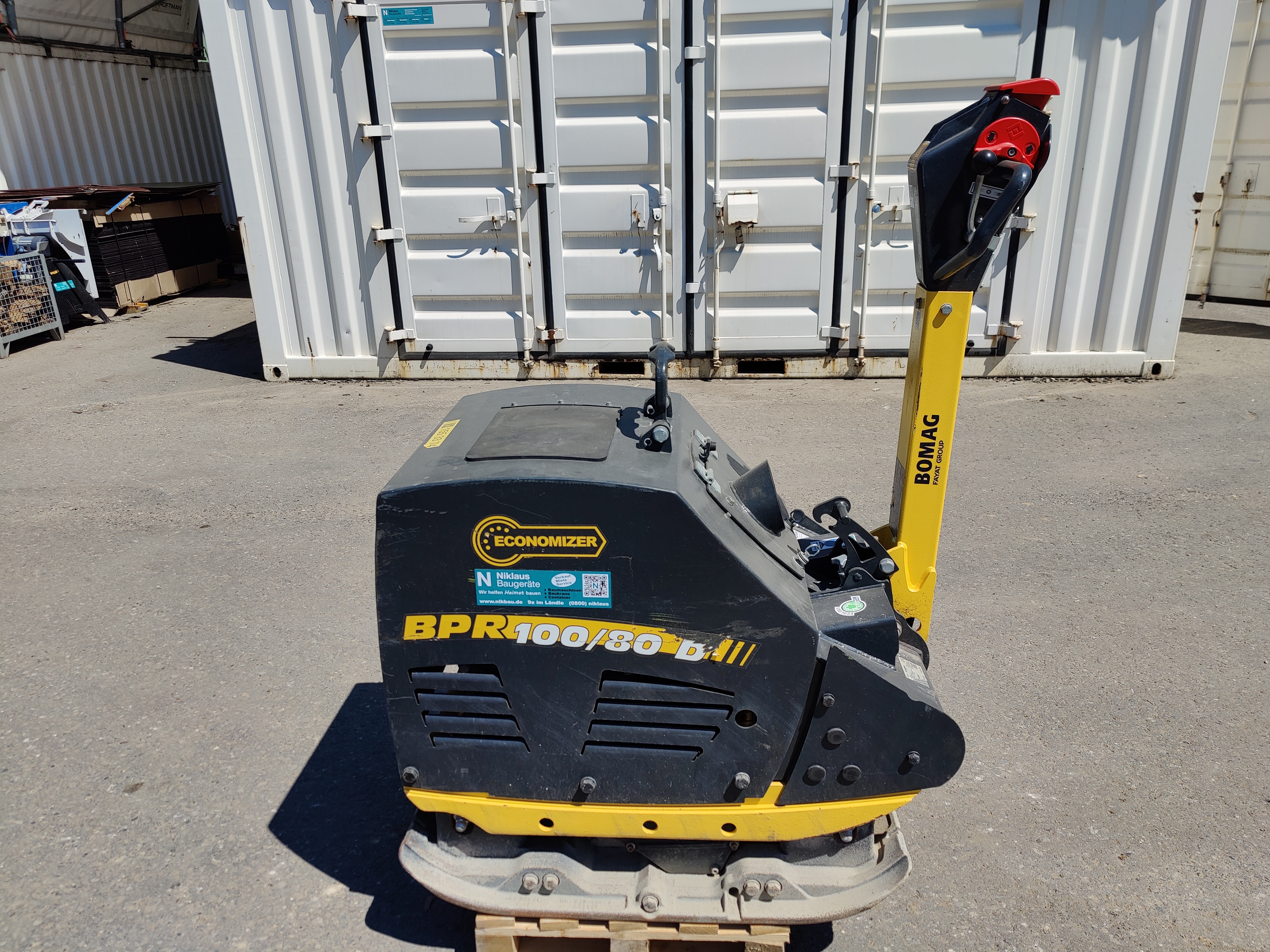 Rüttelplatte BOMAG BPR 100/80 D mit Economizer (Verdichtungsanzeige) Rüttelplatte BOMAG BPR 100/80 D mit Economizer (Verdichtungsanzeige) gebraucht kaufen