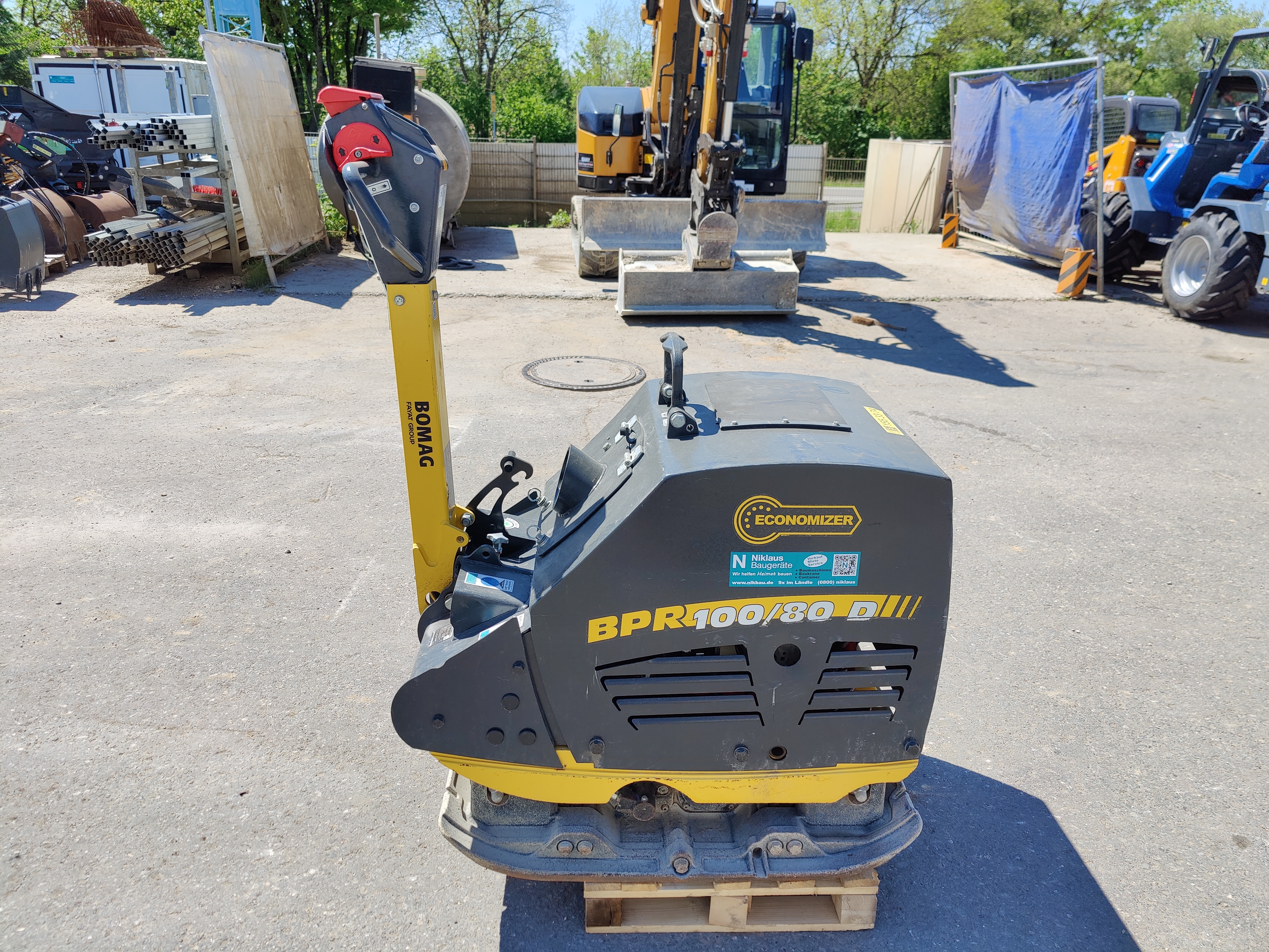 Rüttelplatte BOMAG BPR 100/80 D mit Economizer (Verdichtungsanzeige) Rüttelplatte BOMAG BPR 100/80 D mit Economizer (Verdichtungsanzeige) gebraucht kaufen