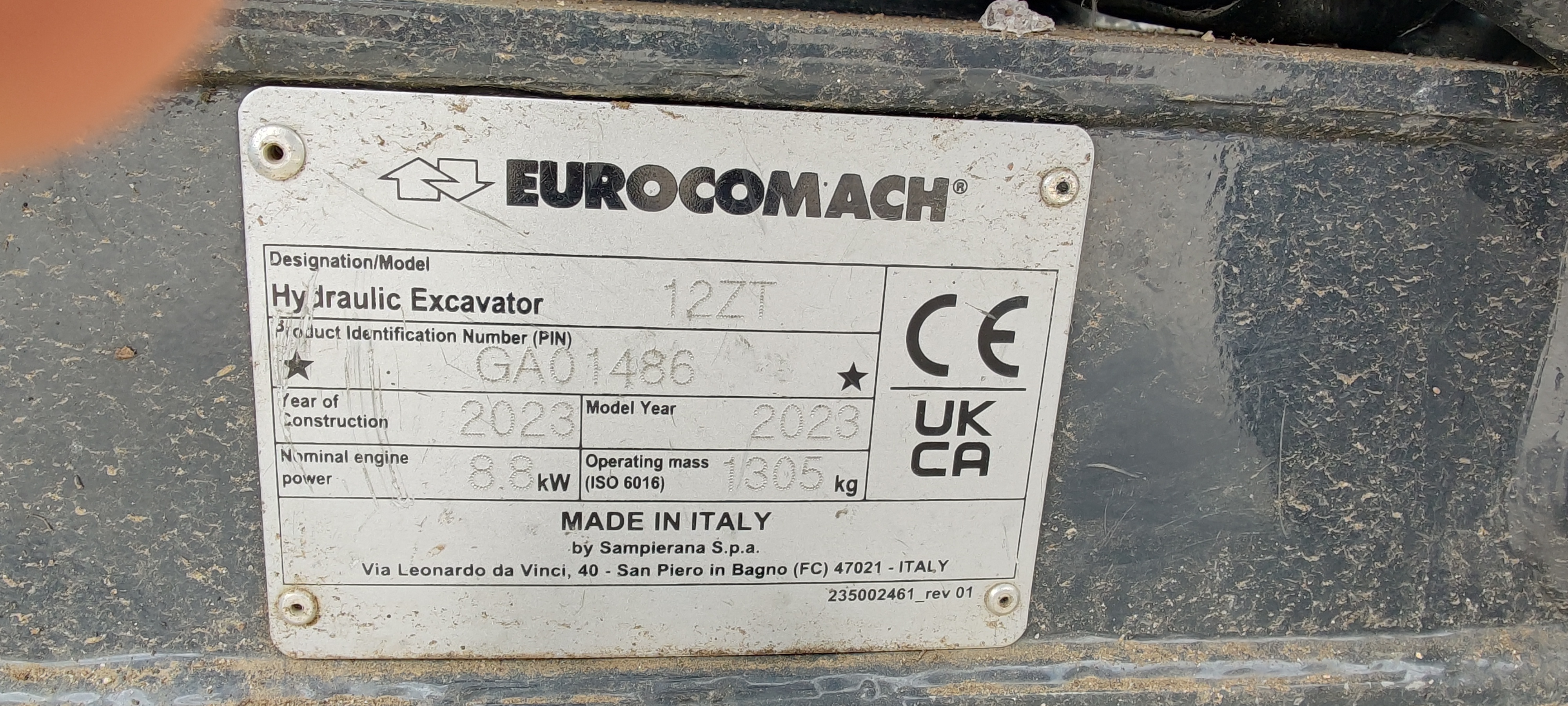 Minibagger EUROCOMACH ES 12 ZT gebraucht kaufen