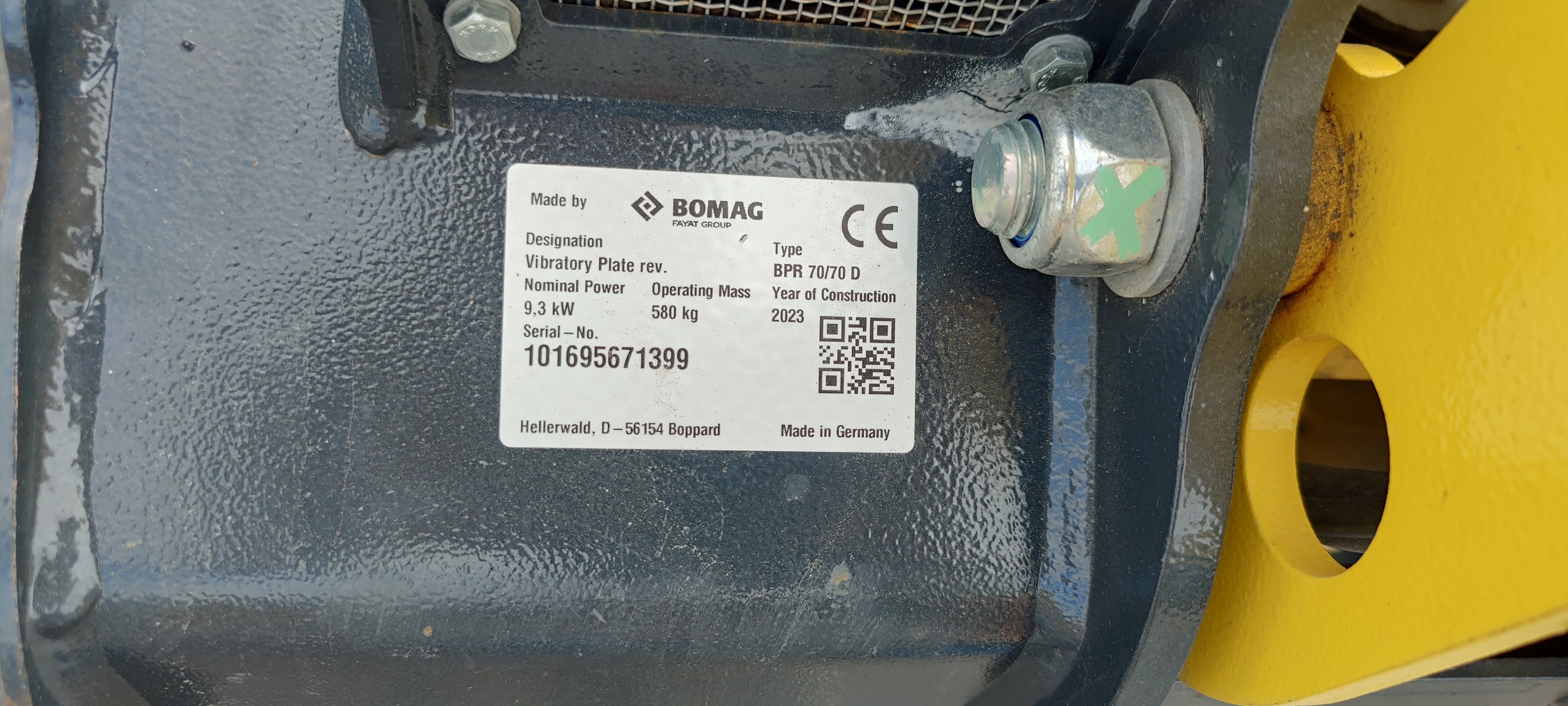 Rüttelplatte Bomag 70/70 D mit Economizer (Verdichtungsanzeige) und Tipcontrol Rüttelplatte Bomag 70/70 D mit Economizer (Verdichtungsanzeige) und Tipcontrol gebraucht kaufen