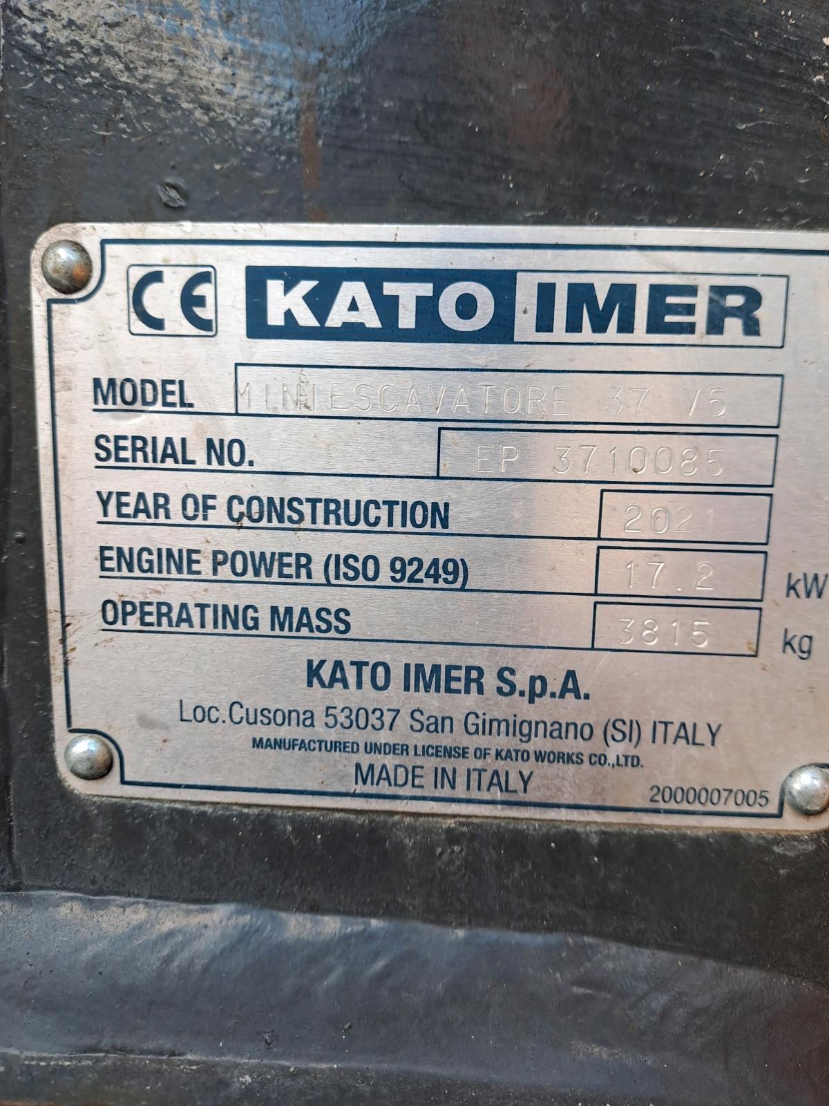 KATO (IHI) 37 V5 gebraucht kaufen / Minibagger bei Niklaus Baugeräte kaufen