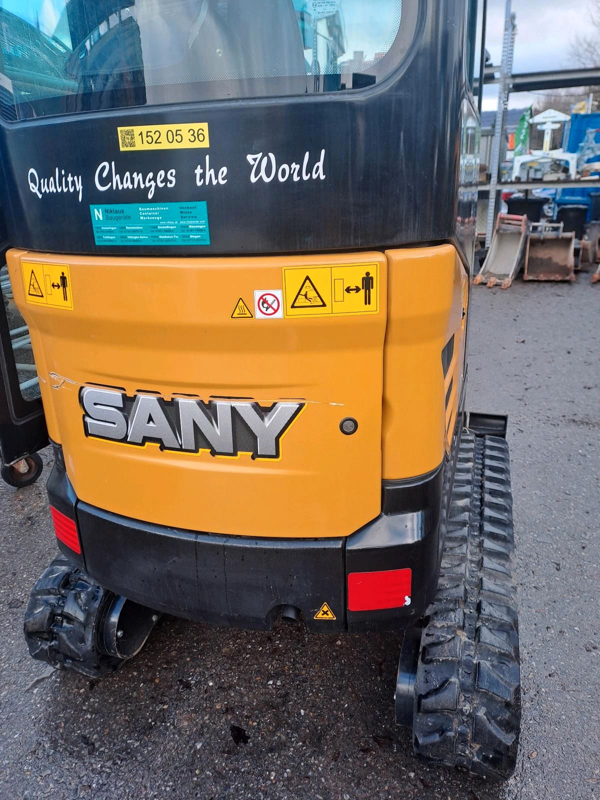 Minibagger SANY SY18C mit Powertilt gerbaucht kaufen / Minibagger kaufen bei Niklaus Baugeräte