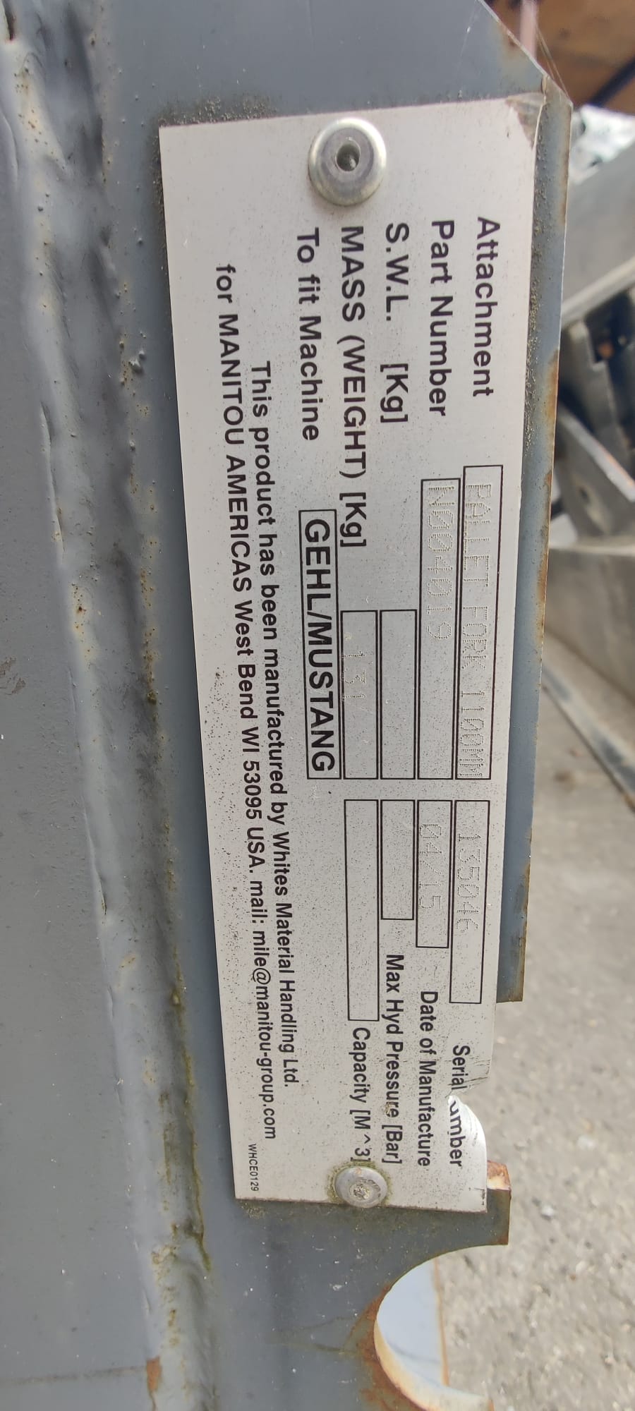 Gebrauchtgerät MANITOU Palettengabel Skid Steer (Bobcat/Attach) gebraucht kaufen