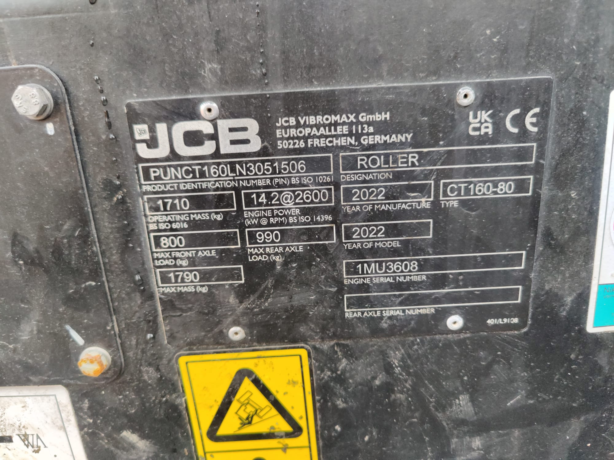 Tandemwalze JCB CT 160-80 Tandemwalze JCB CT 160-80 gebraucht kaufen