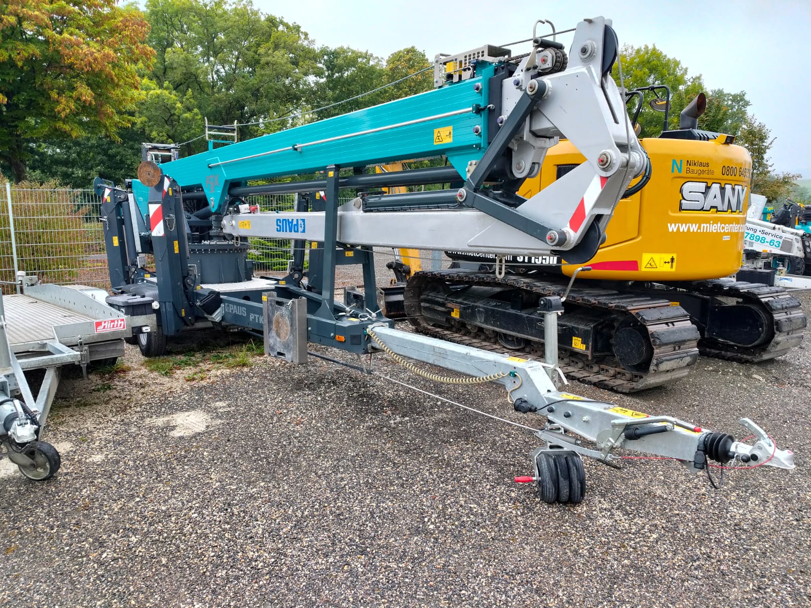 Gerbauchter Anhängerkran Paus PTK 31
