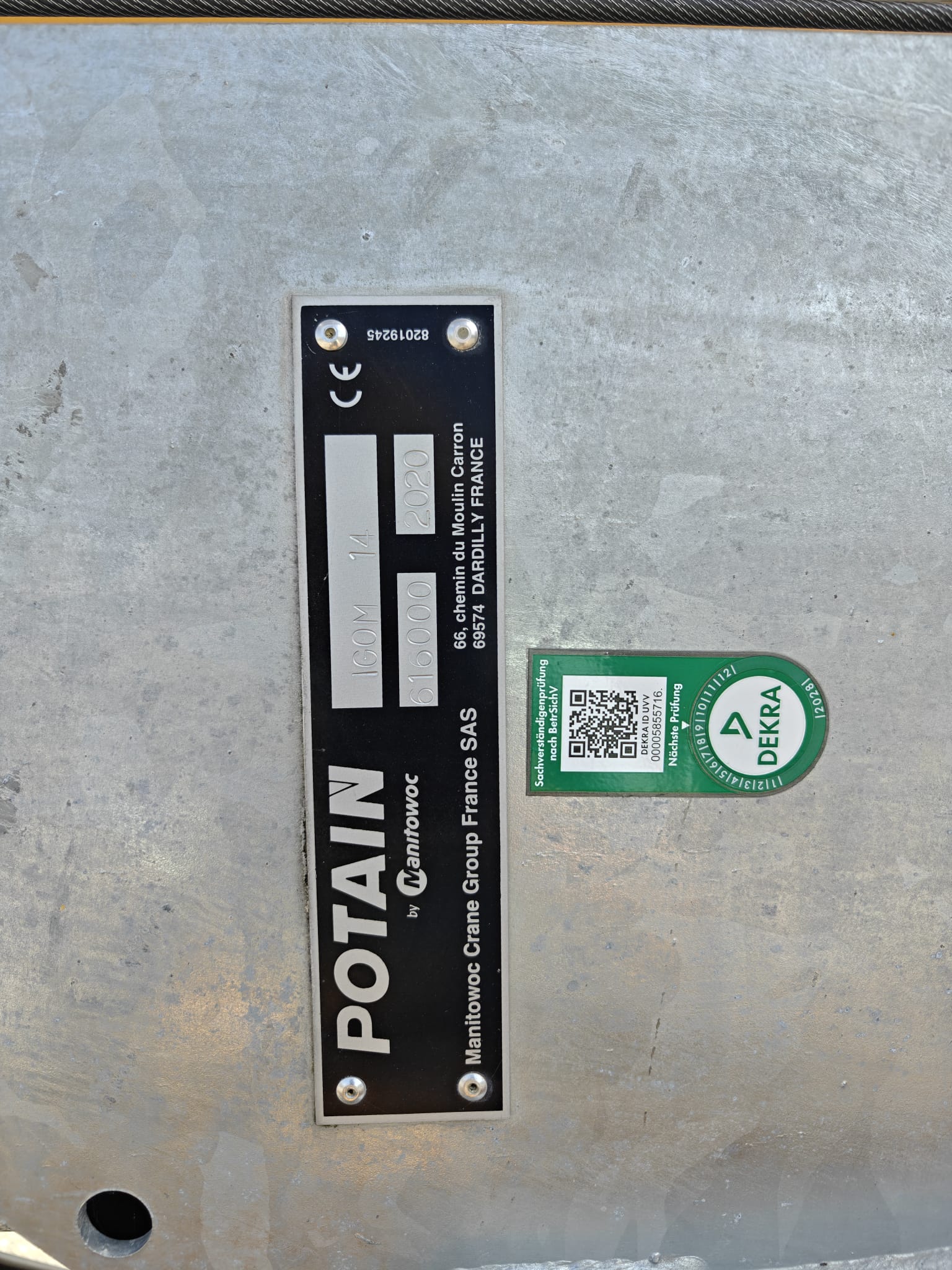 Baukran Potain Igo M14