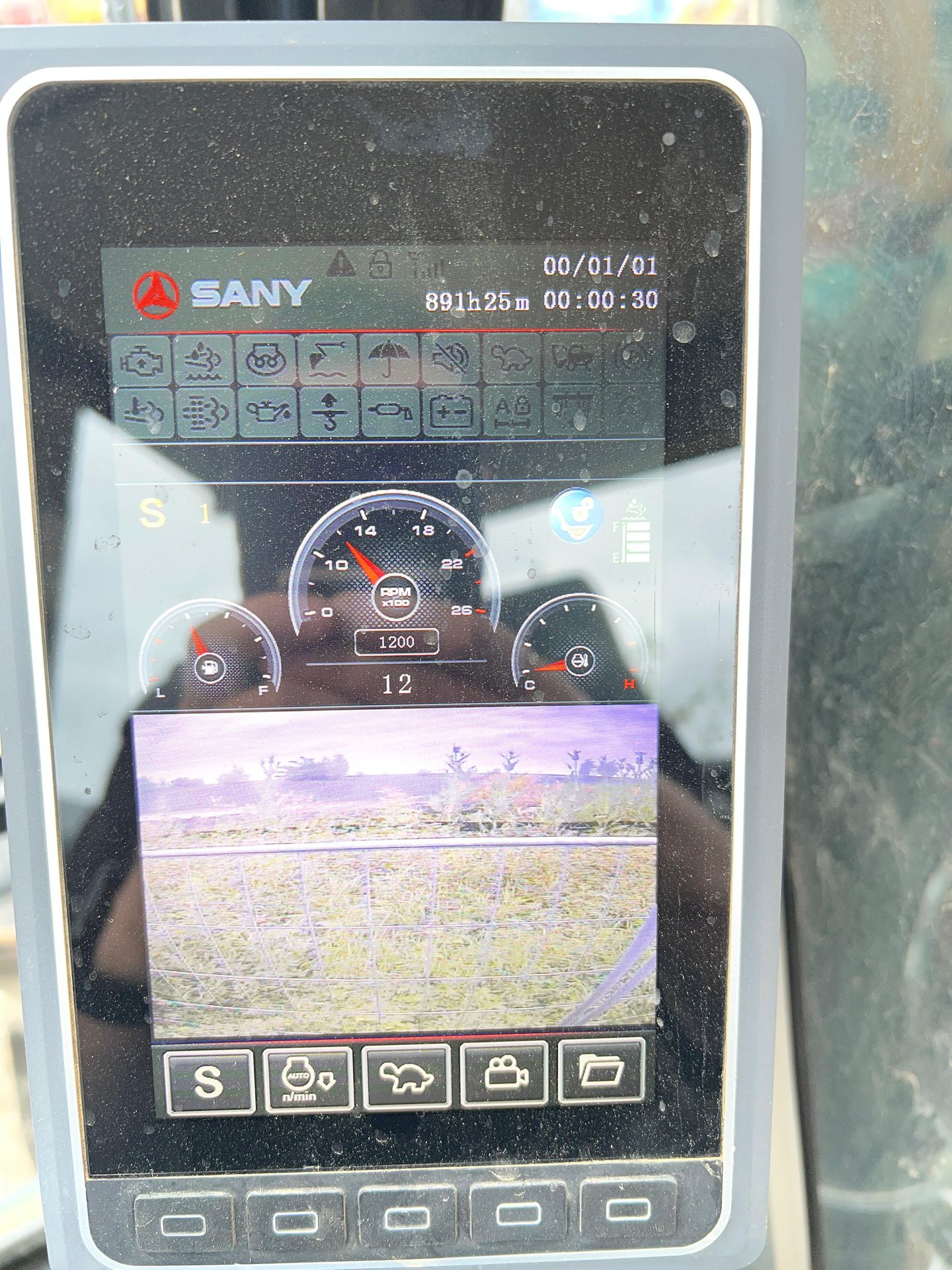 Display Sany raupenbagger