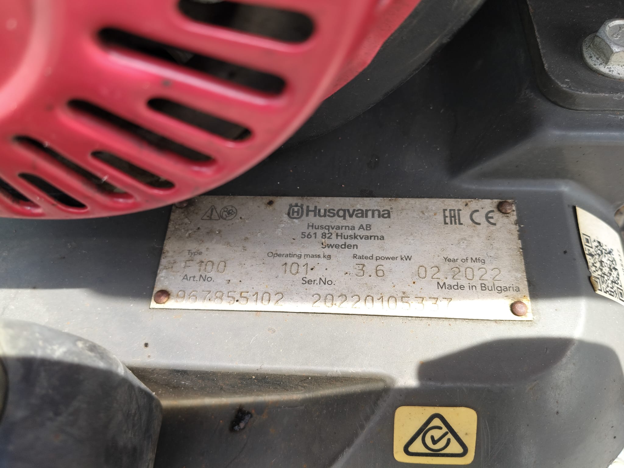 Rüttelplatte Husqvarna LF100 LAT kaufen