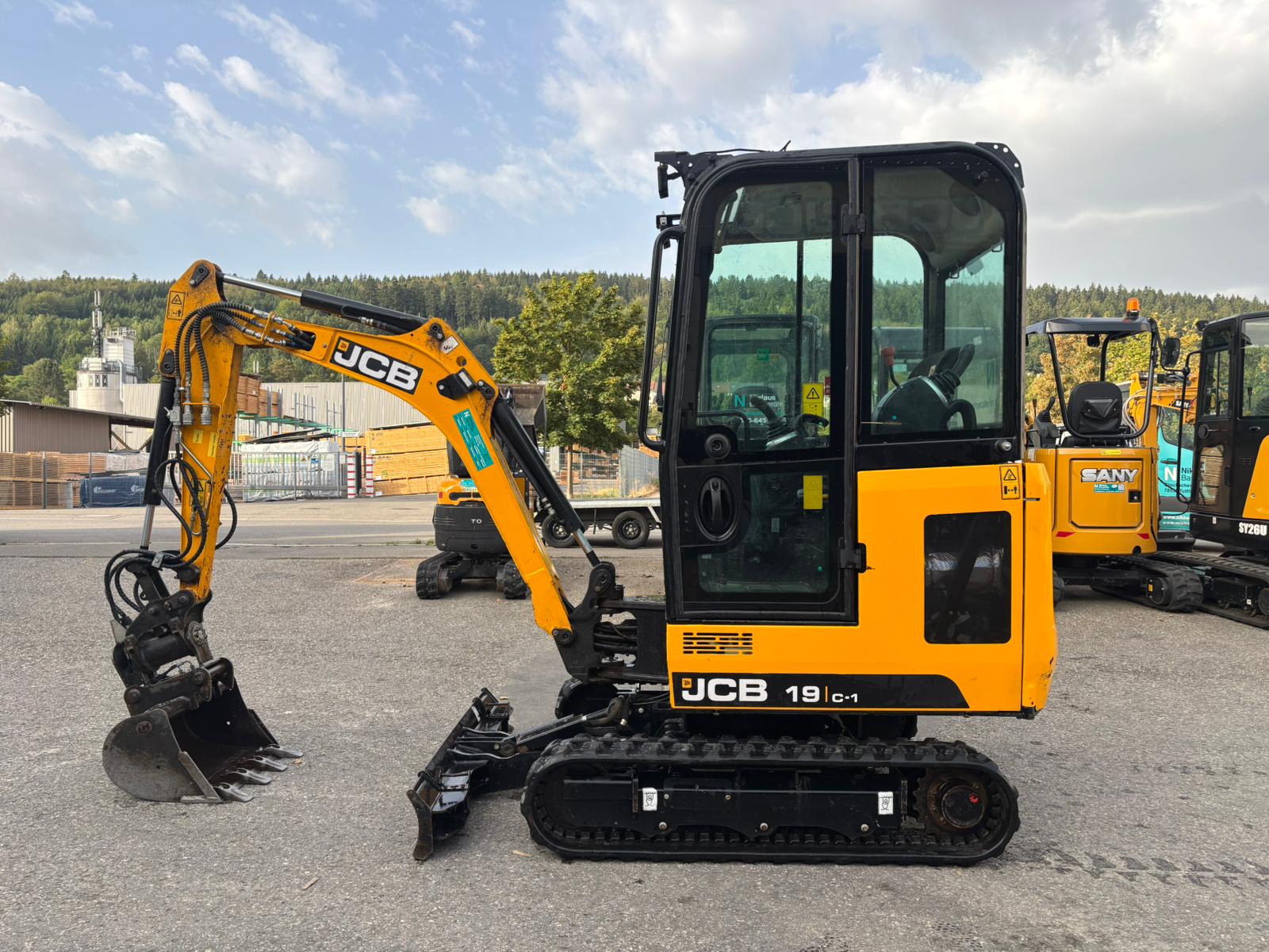 Minibagger mit Tilt