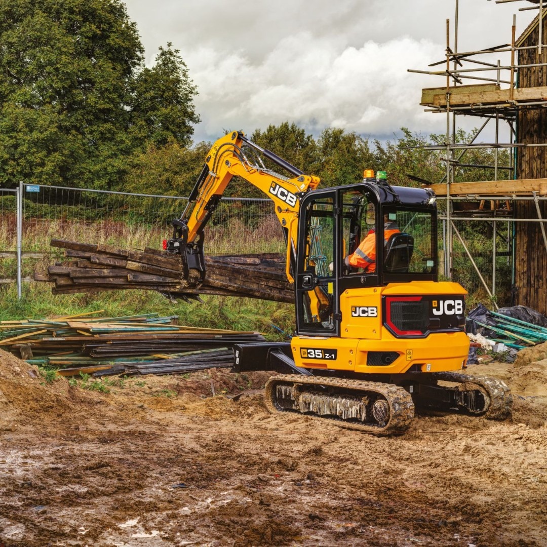 JCB 35Z-1 Kurzheckbagger  JCB 35Z-1 Minibagger bei Niklaus Baugeräte mieten
