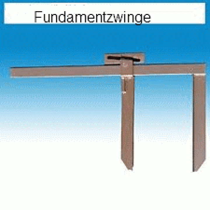 Fundamentzwinge/Schalung