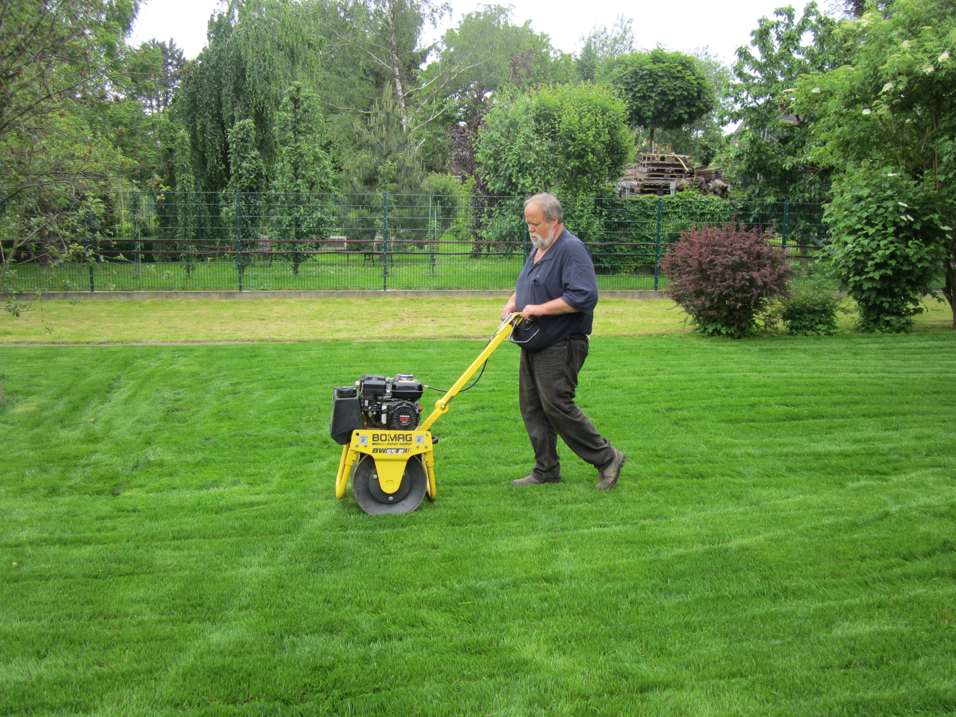 BOMAG BW 55 E Einfachvibrationswalze im Einsatz BOMAG BW 55 E Einfachvibrationswalze / BOMAG BW 55 E bei Niklaus Baugeräte mieten
