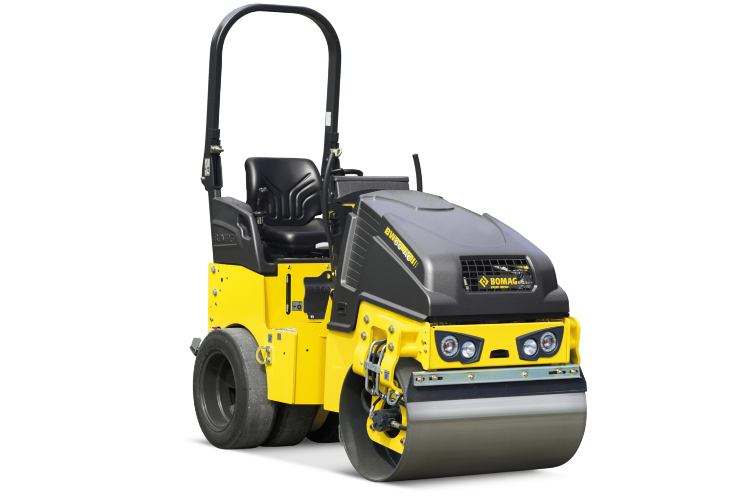 BOMAG BW 90 AD-5 Tandemvibrationswalze im Einsatz BOMAG BW 90 AD-5 Tandemvibrationswalze / BOMAG BW 90 AD-5 bei Niklaus Baugeräte mieten