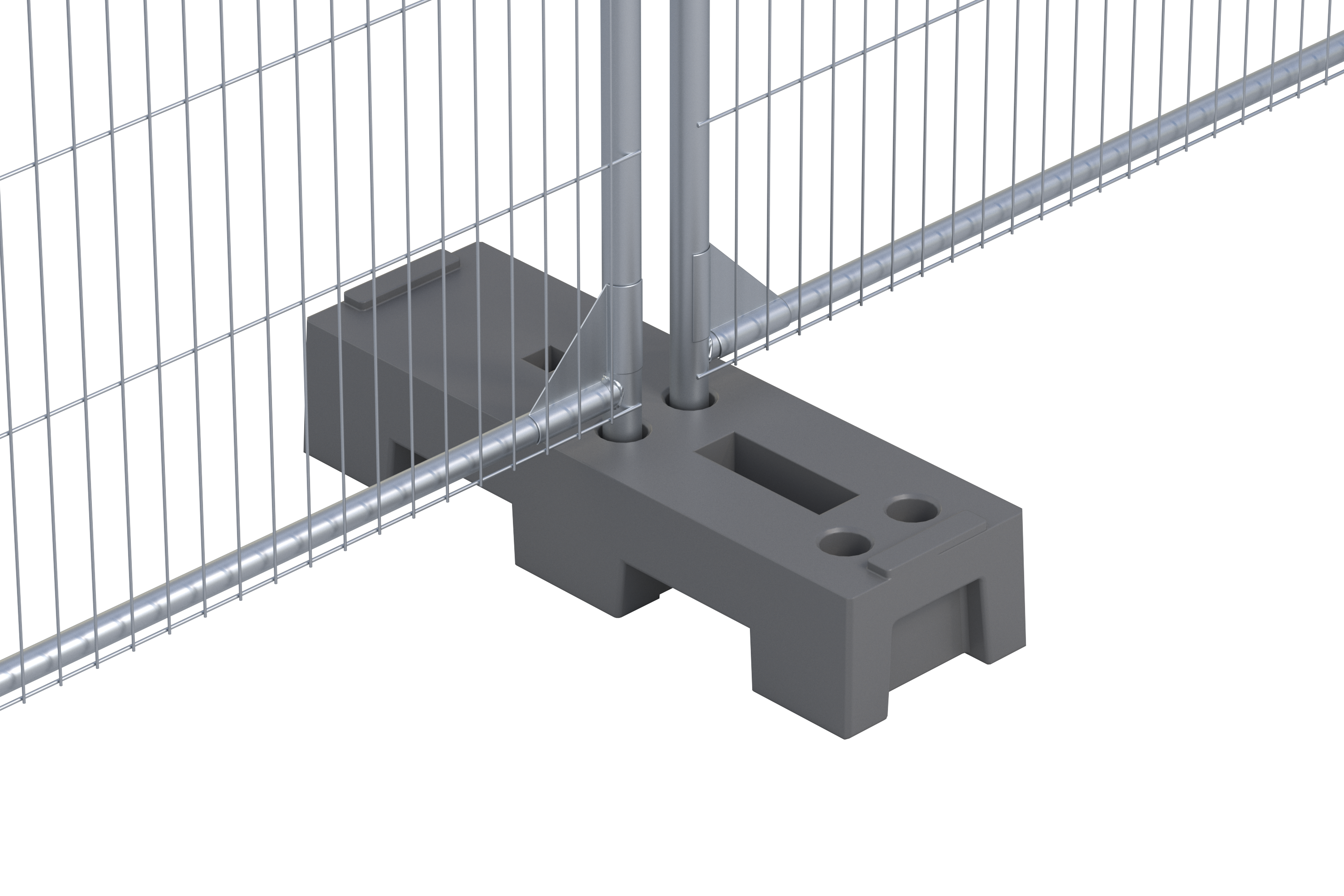 Bauzaunnfuß mieten Bauzaunnfuß mieten / Recyclingfuß bei Niklaus Baugeräte mieten