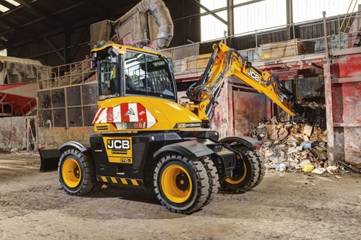 JCB Hydradig 110W Mobilbagger JCB Hydradig 110W Mobilbagger / Mobilbagger bei Niklaus Baugeräte mieten