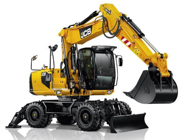 JCB JS 145 W PLUS Mobilbagger JCB JS 145 W PLUS Mobilbagger / Mobilbagger bei Niklaus Baugeräte mieten