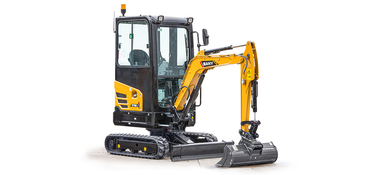 Kompaktbagger Sany SY 18C  SANY SY 18C Kompaktbagger / Minibagger bei Niklaus Baugeräte mieten
