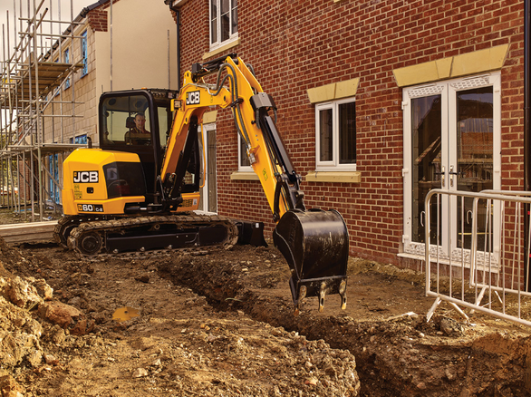 JCB 60 C-2 PLUS Kurzheckbagger / Kompaktbagger bei Niklaus Baugeräte mieten