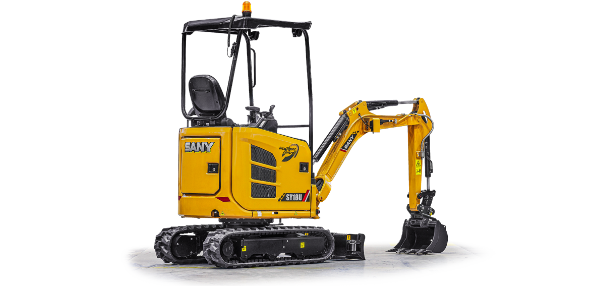 Kompaktbagger Sany SY 18U SANY SY 18U Kompaktbagger / Minibagger bei Niklaus Baugeräte mieten