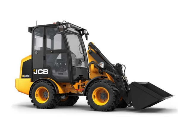JCB 403 Radlader im Einsatz JCB 403 Radlader / Radlader bei Niklaus Baugeräte mieten