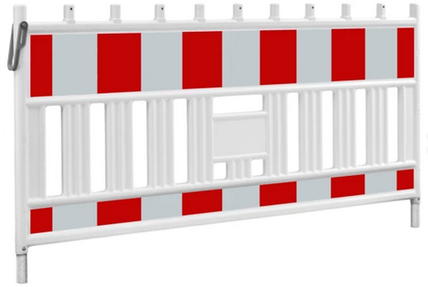 Absperrgitter/Absperrschrankengitter mieten Schrankenzaun mieten / Schrankenzaun RA1 bei Niklaus Baugeräte mieten
