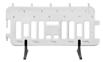 Absperrgitter/Absperrschrankengitter mieten Schrankenzaun mit Fuß mieten / Schrankenzaun RA2 mit Fuß bei Niklaus Baugeräte mieten
