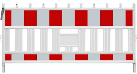 Absperrgitter/Absperrschrankengitter mieten Schrankenzaun mieten / Schrankenzaun RA1 bei Niklaus Baugeräte mieten