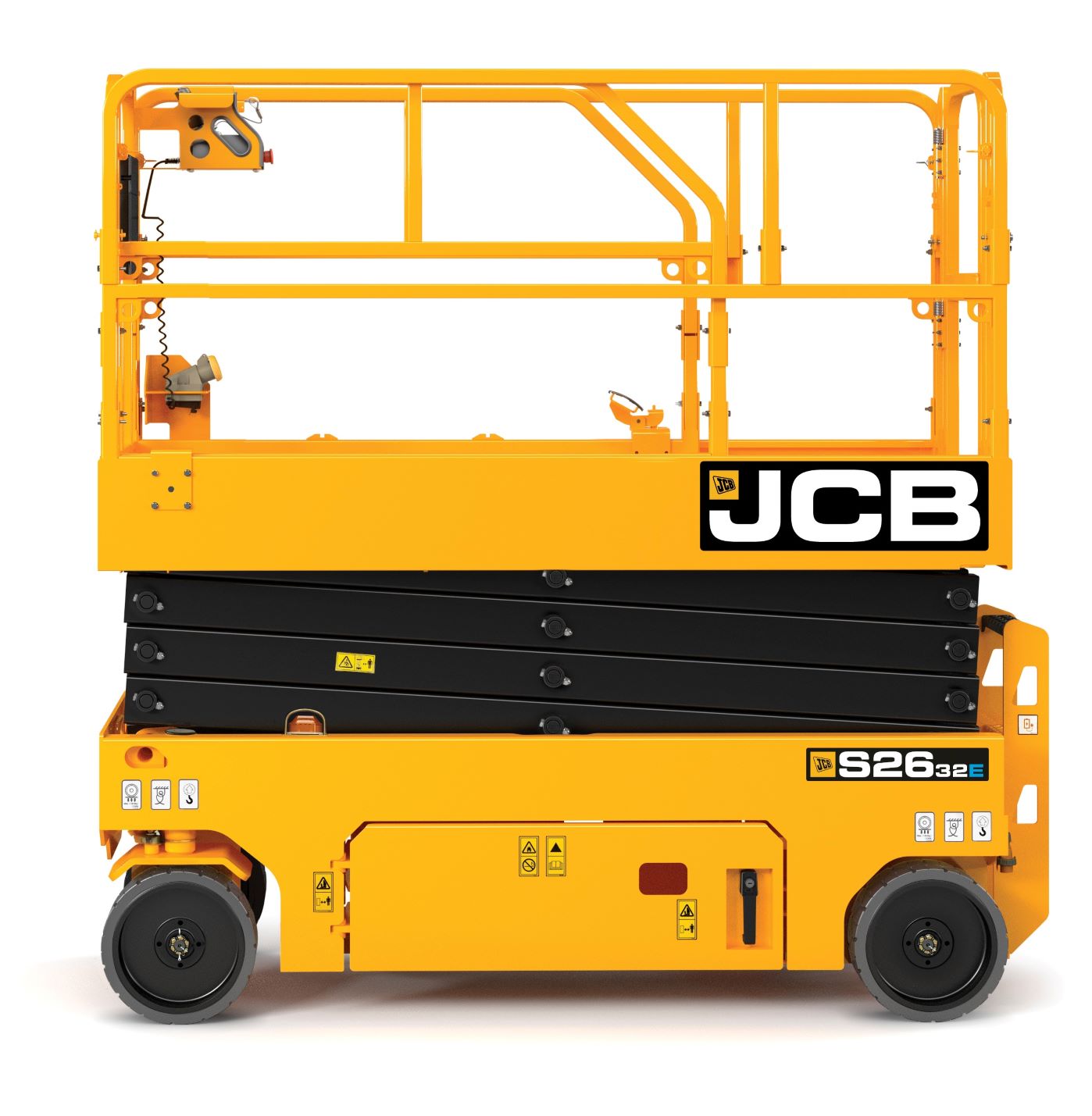 Arbeitsbühne  JCB S2632 E mieten Elektro-Scherenbühne JCB S2632 E mieten / Elektro-Scherenbühne S2632 E bei Niklaus Baugeräte mieten