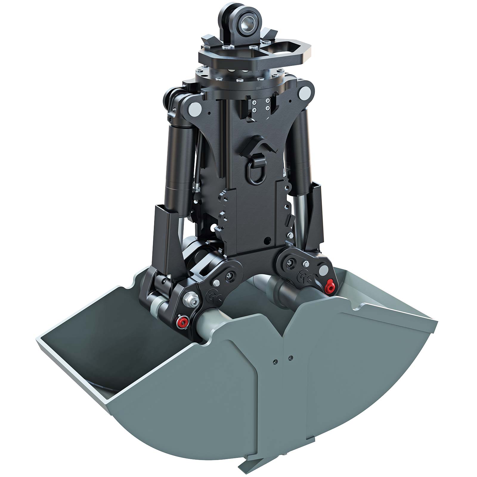 Greifer mieten Zweischalengreifer Bagger mieten