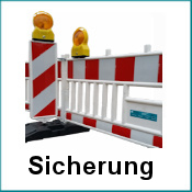 Foto eines Baustellenverkehrssicherung