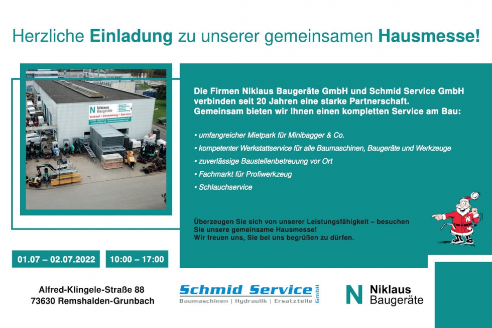 Plakat Hausmesse in Remshalden 2022