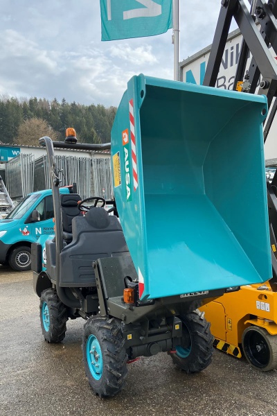 Rad Dumper 1t mit gekippter Mulde